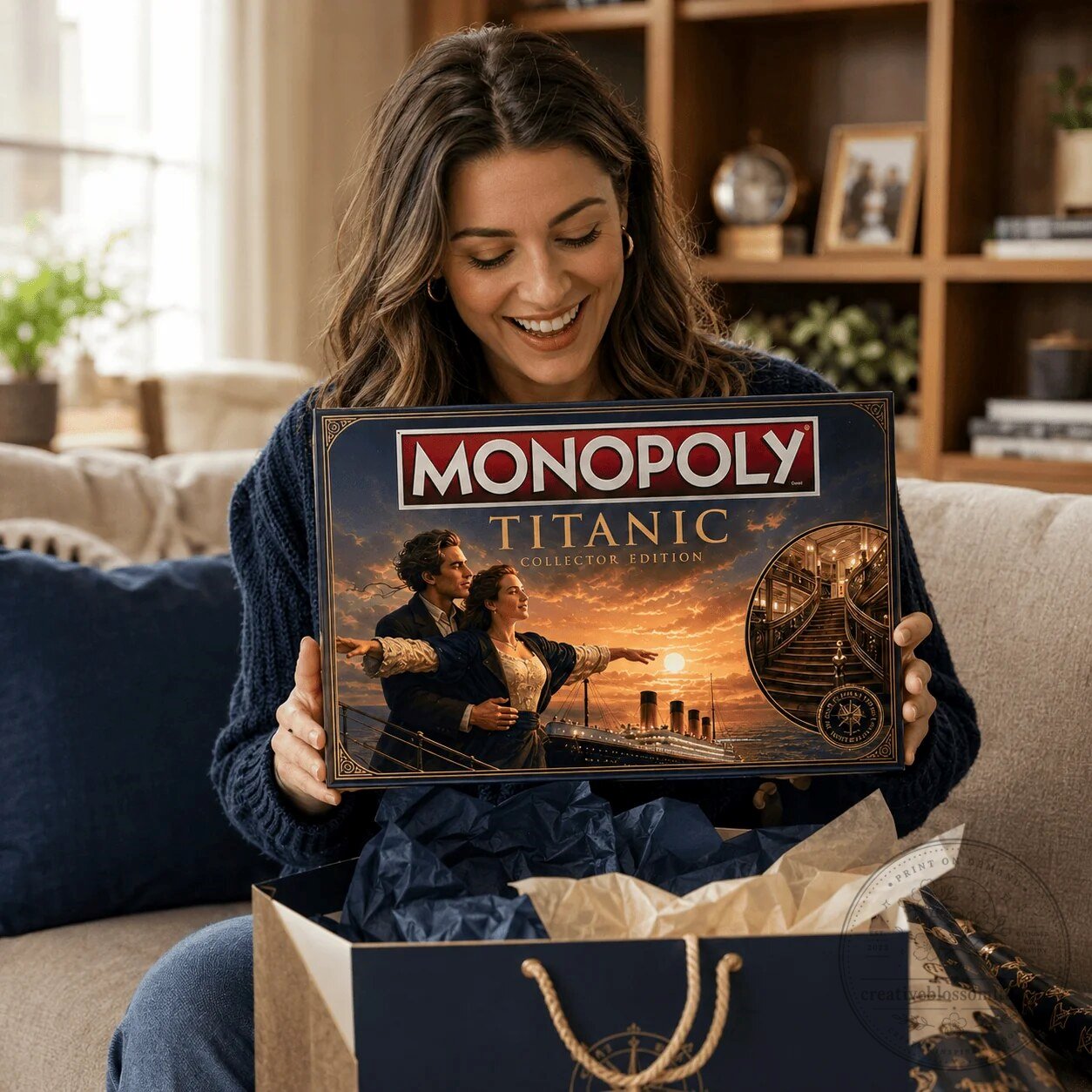 Collector's Edition Board Game of Monopoly: Titanic Theme 9 Collector