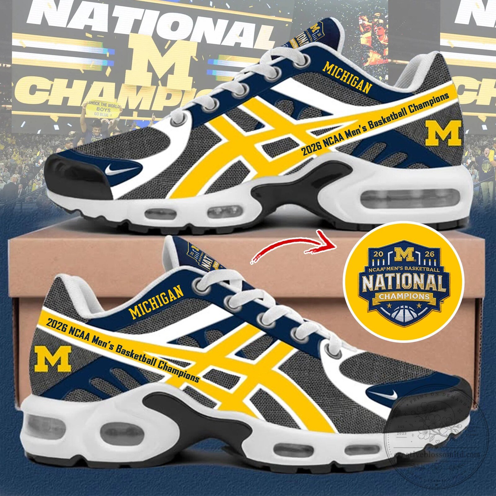 Michigan Wolverines 2026 NCAA Men's Basketball National Champions Sneakers
