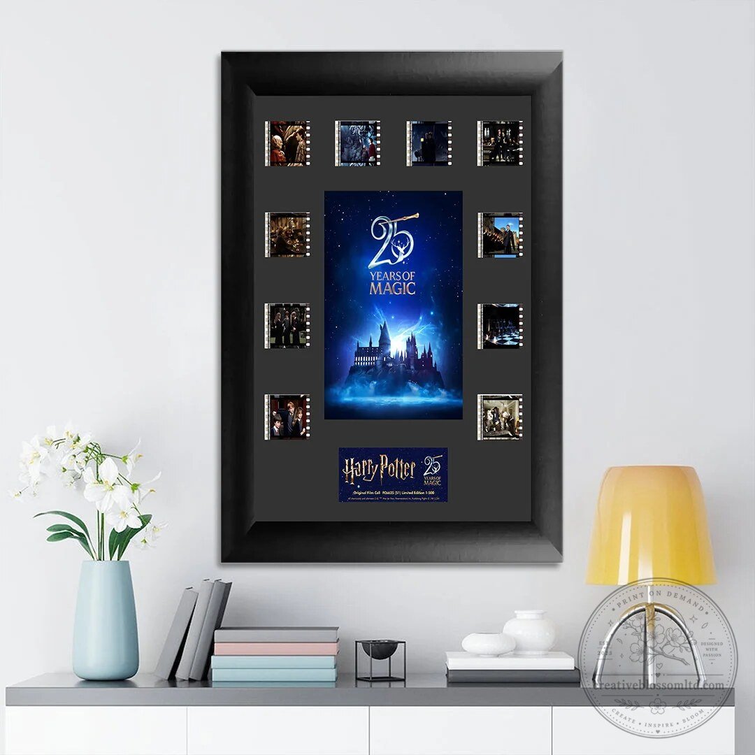Harry Potter 25th Anniversary Years of Magic Film Strip Wall Art Canvas