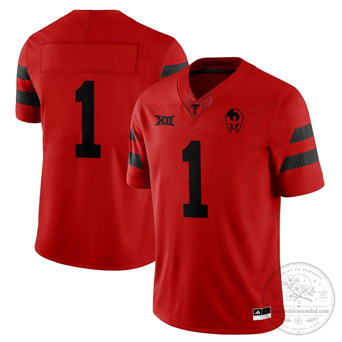 Texas Tech Red Raiders Patrick Mahomes Black Football Jersey 39 Texas Tech Red Raiders Patrick Mahomes Black Football Jersey