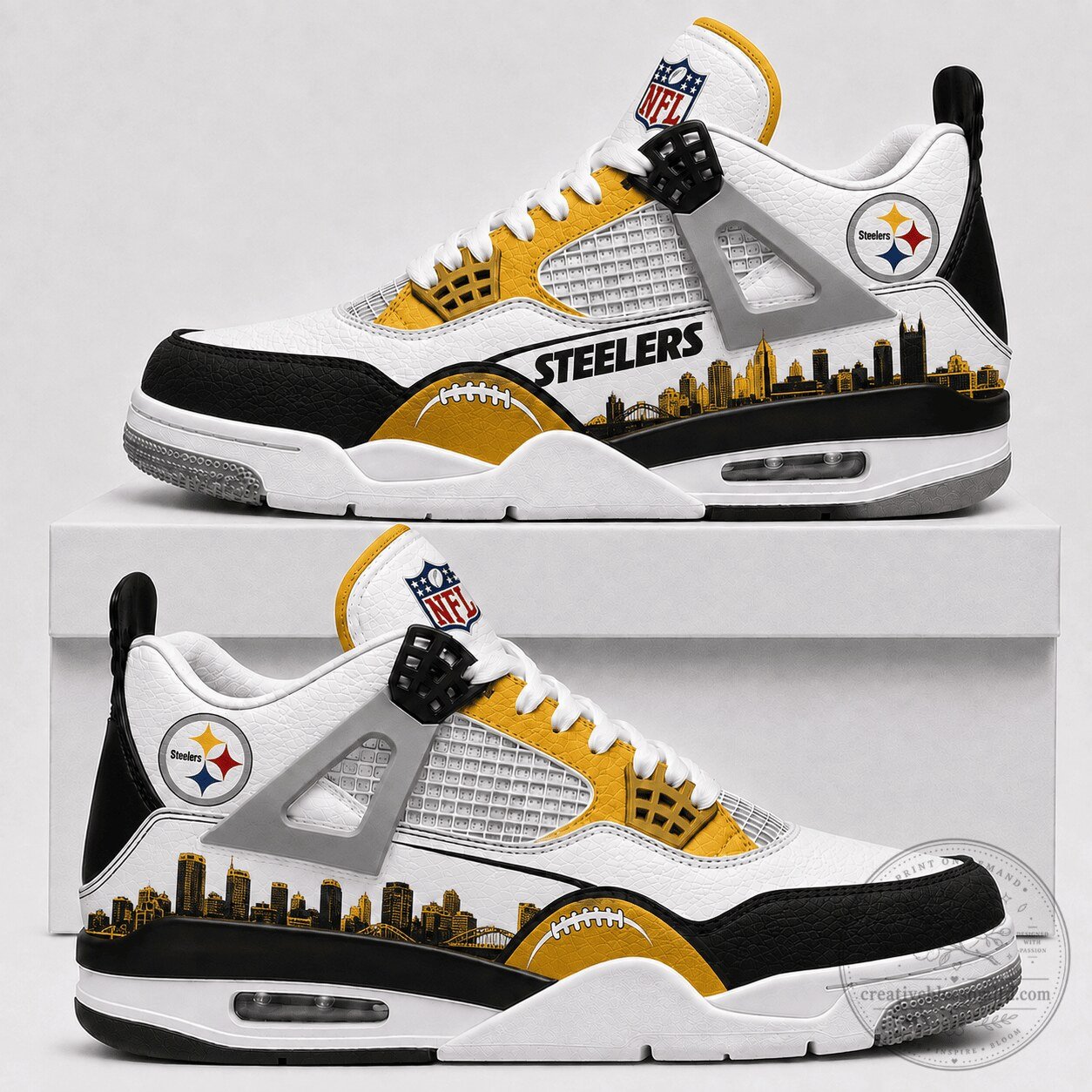 Pittsburgh Steelers National Football League Skyline Athletic Shoes