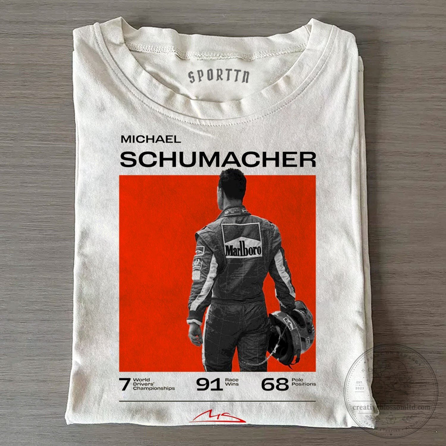 Michael Schumacher Formula One Racing Champion Driver T-Shirt