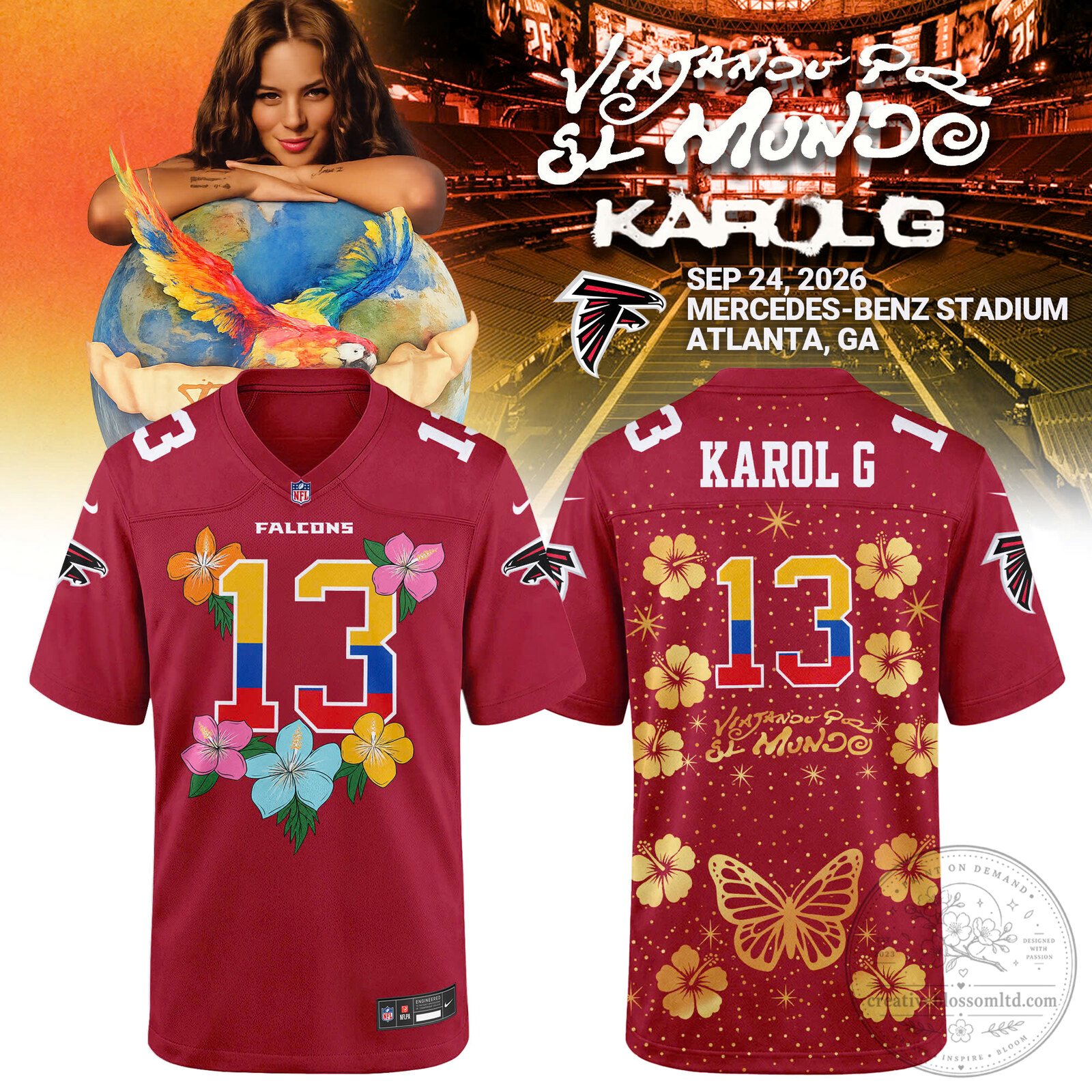 _ ATL x KG – Viajando Por El Mundo Tropitour 2026 Jersey