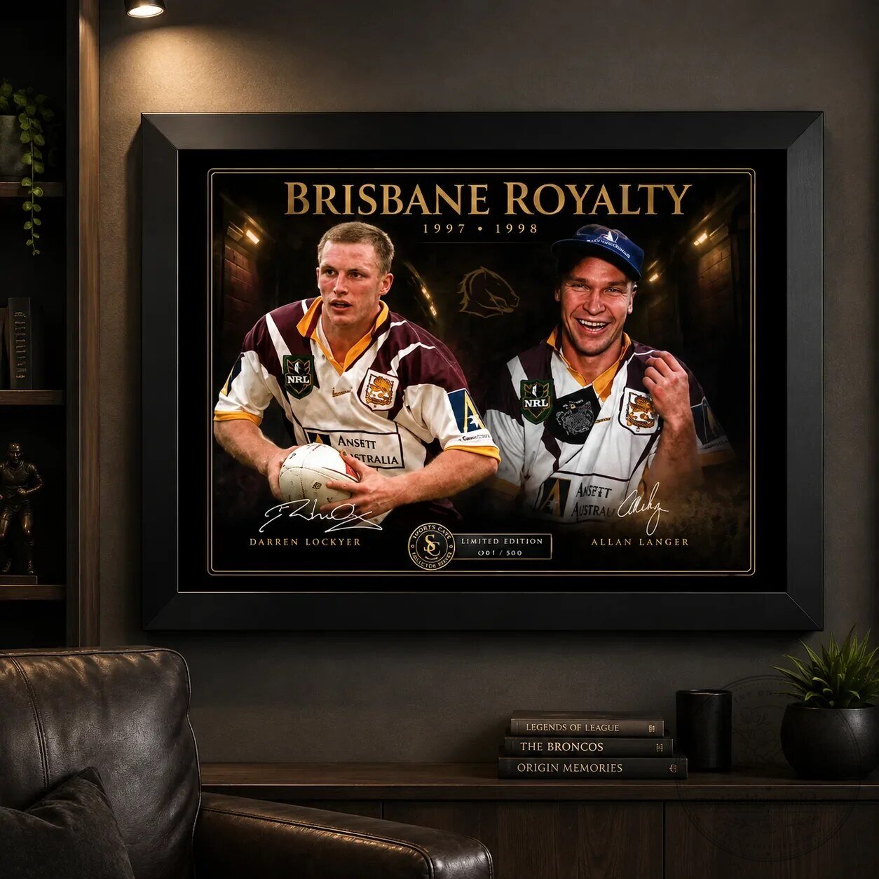 Brisbane Broncos Darren Lockyer Allan Langer National Rugby League Wall Art 11 Brisbane Broncos Darren Lockyer Allan Langer National Rugby League Wall Art