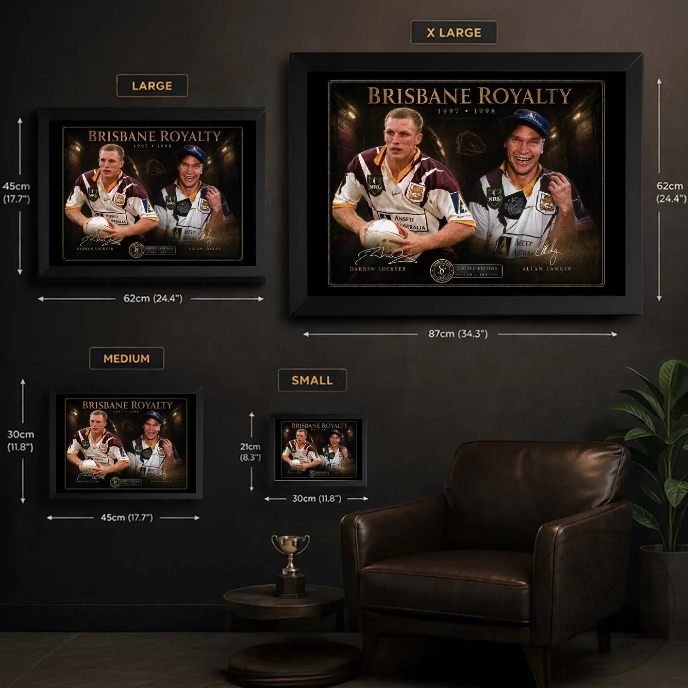 Brisbane Broncos Darren Lockyer Allan Langer National Rugby League Wall Art 14 Brisbane Broncos Darren Lockyer Allan Langer National Rugby League Wall Art