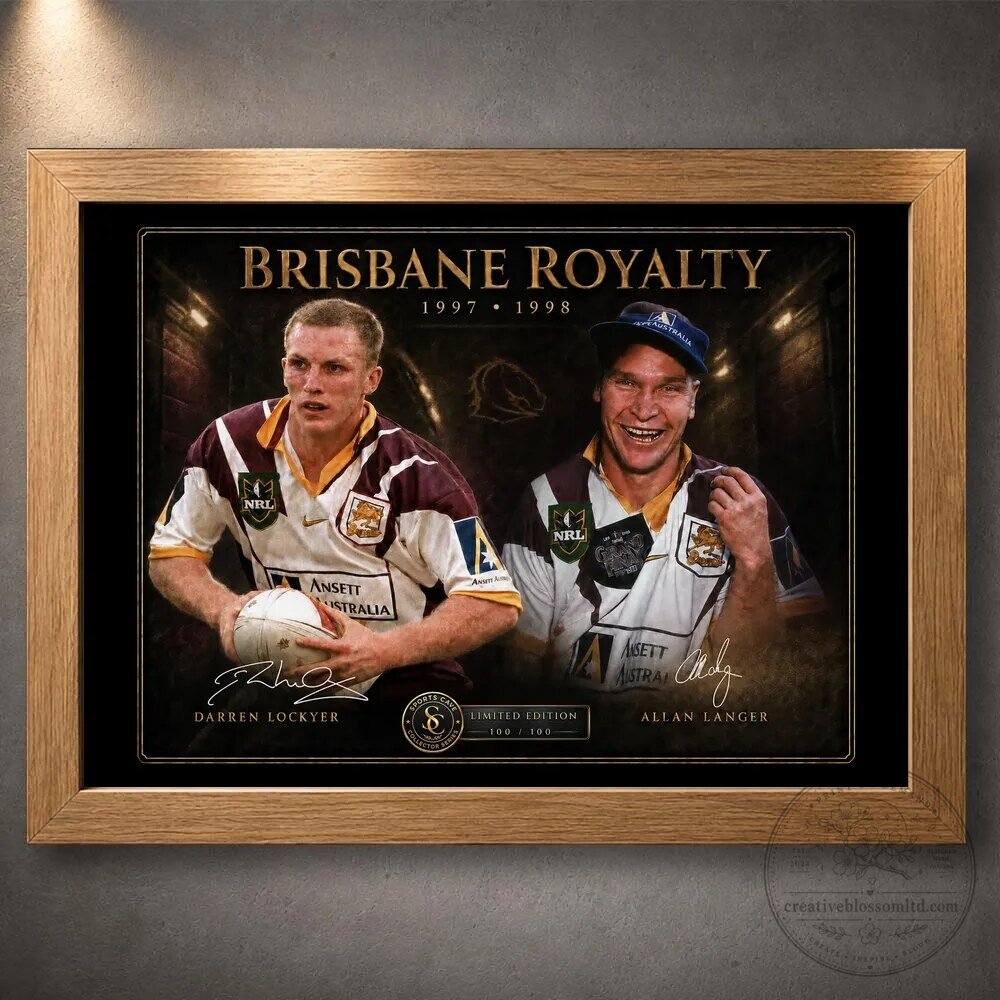Brisbane Broncos Darren Lockyer Allan Langer National Rugby League Wall Art 15 Brisbane Broncos Darren Lockyer Allan Langer National Rugby League Wall Art