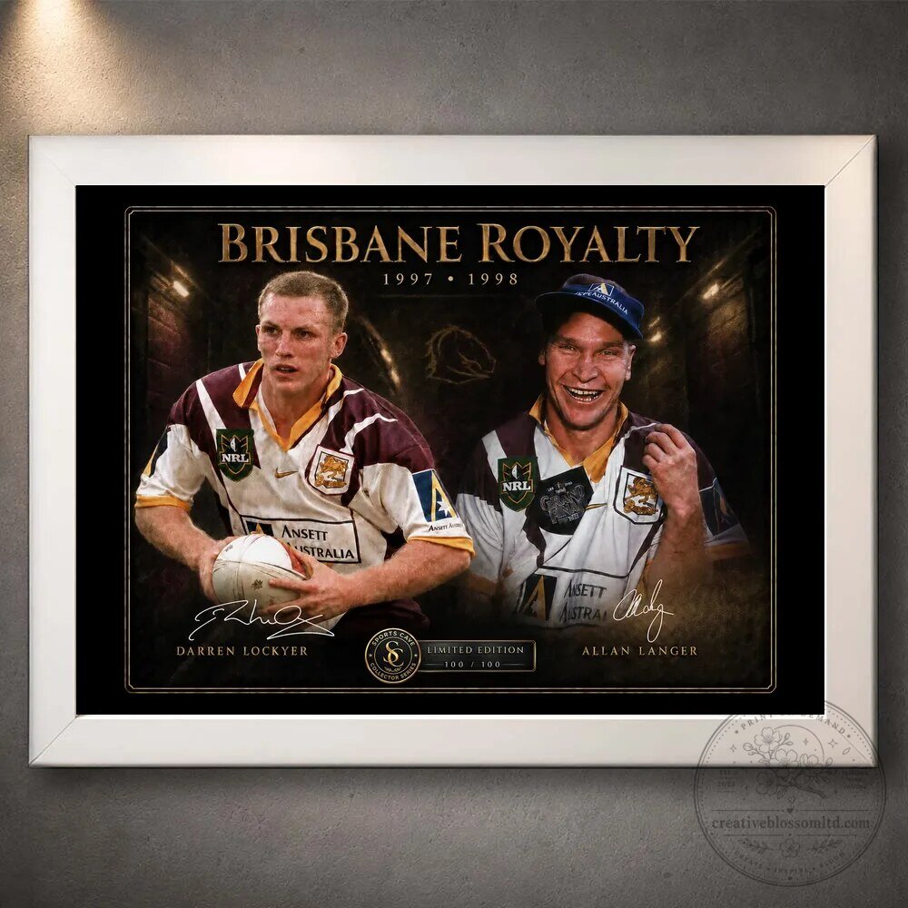 Brisbane Broncos Darren Lockyer Allan Langer National Rugby League Wall Art 16 Brisbane Broncos Darren Lockyer Allan Langer National Rugby League Wall Art