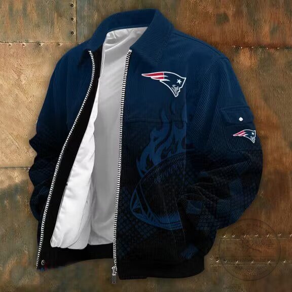 New England Football Patriots Team Fan Bomber Jacket