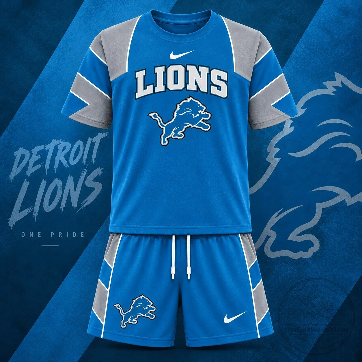 Detroit Lions NFL Game Day T-Shirt and Shorts Set