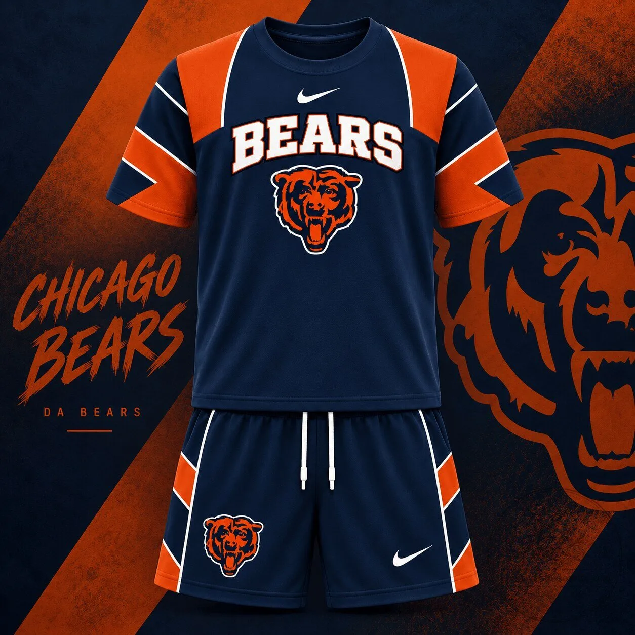 Chicago Bears NFL Game Day Premium T-Shirt and Shorts Set