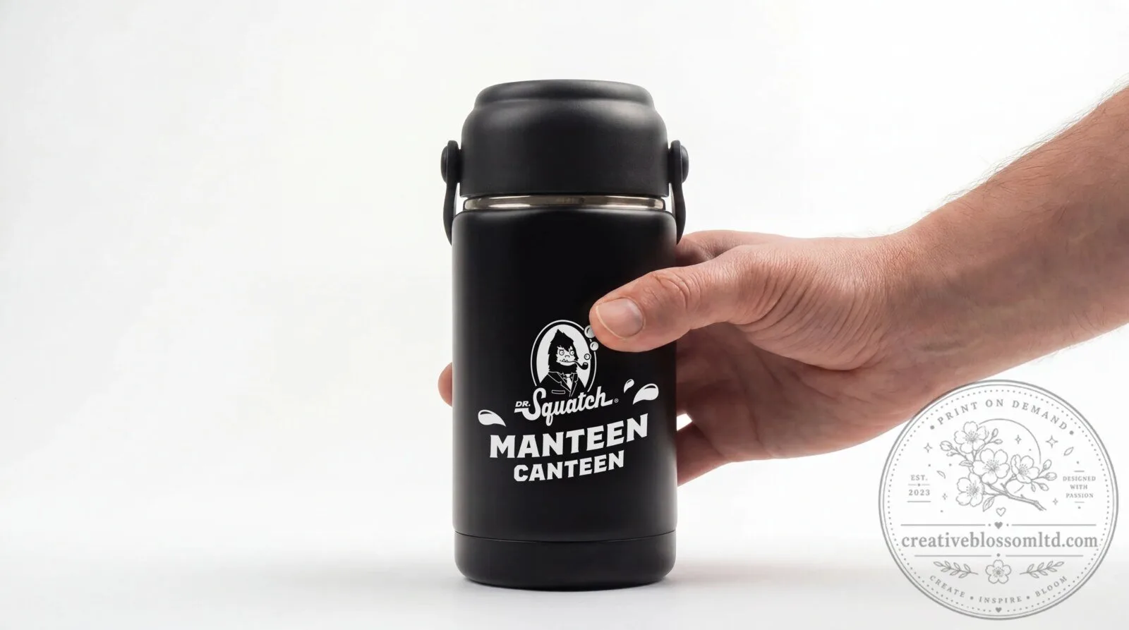 Dr Squatch Manteen Canteen Black Insulated Water Bottle 9 Dr Squatch Manteen Canteen Black Insulated Water Bottle