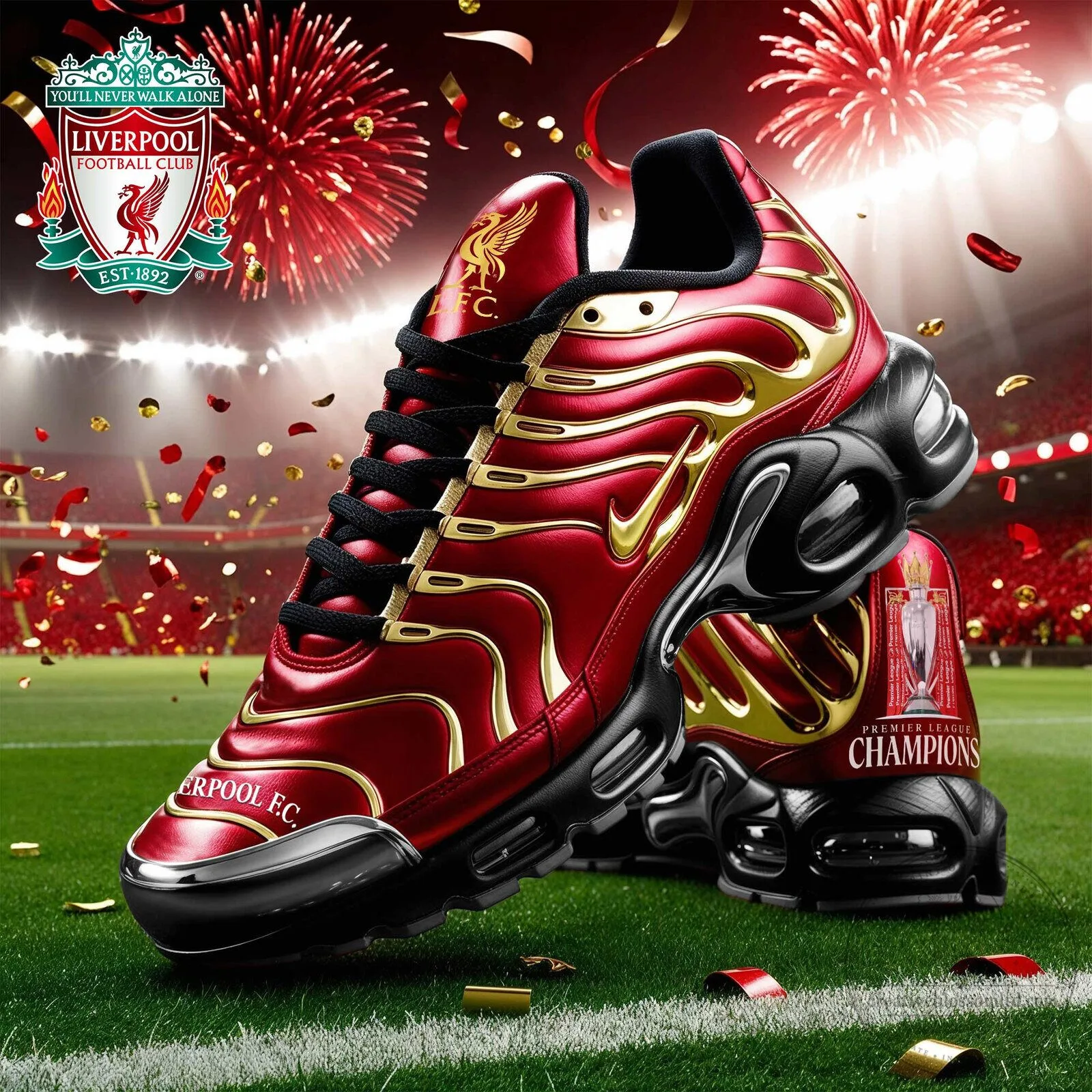 Liverpool Football Club Premier League Champions Shoes