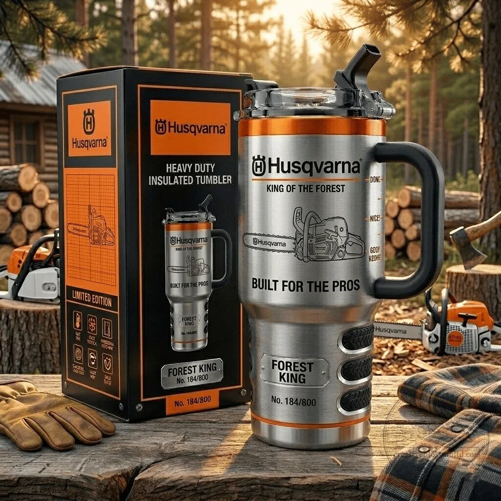 Heavy Duty Insulated Tumbler - Husqvarna King of the Forest Edition
