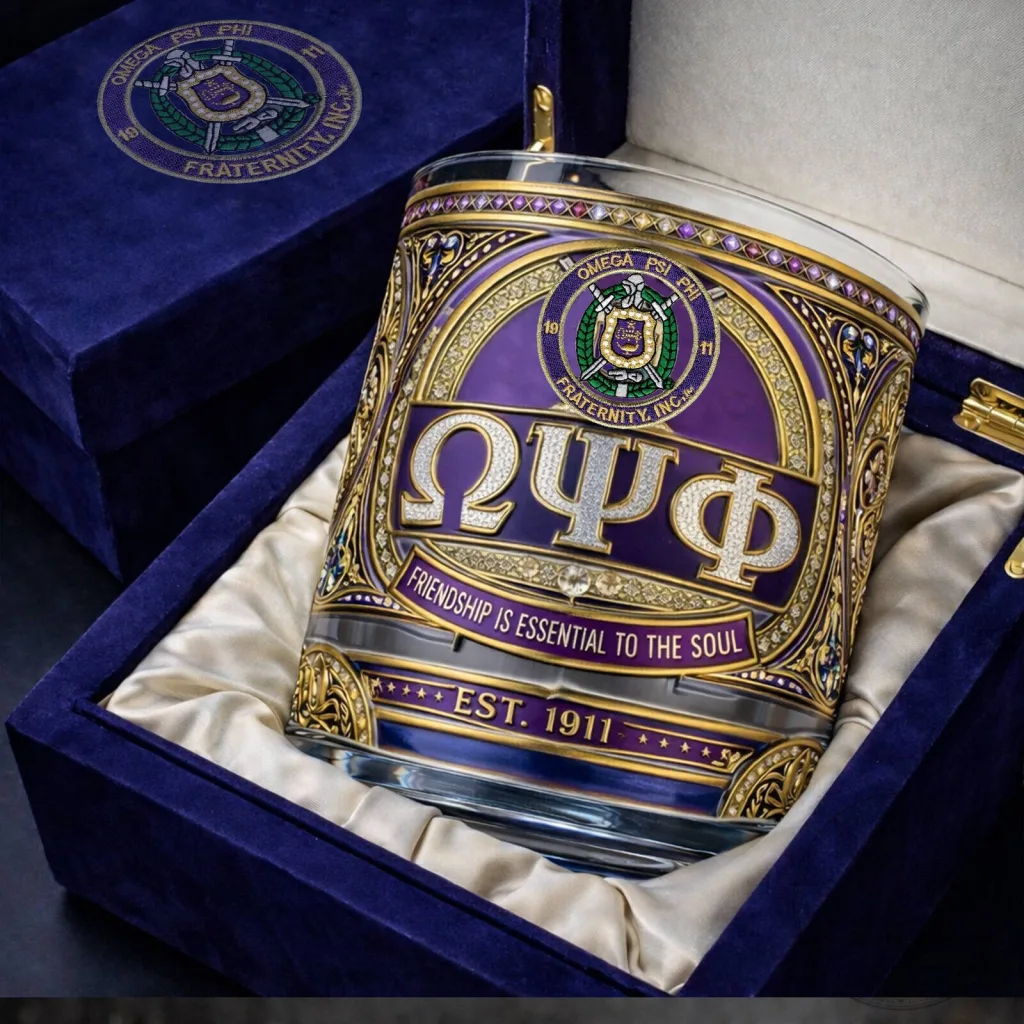 Omega Psi Phi Fraternity Est 1911 Friendship Is Essential To The Soul Drinking Glass Omega Psi Phi Fraternity Est 1911 Friendship Is Essential To The Soul Drinking Glass