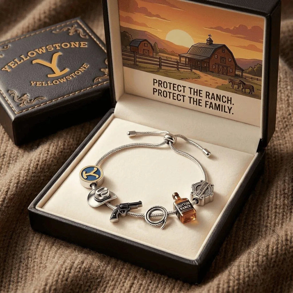 Yellowstone Dutton Ranch Adjustable Charm Bracelet 1 Yellowstone Dutton Ranch Adjustable Charm Bracelet