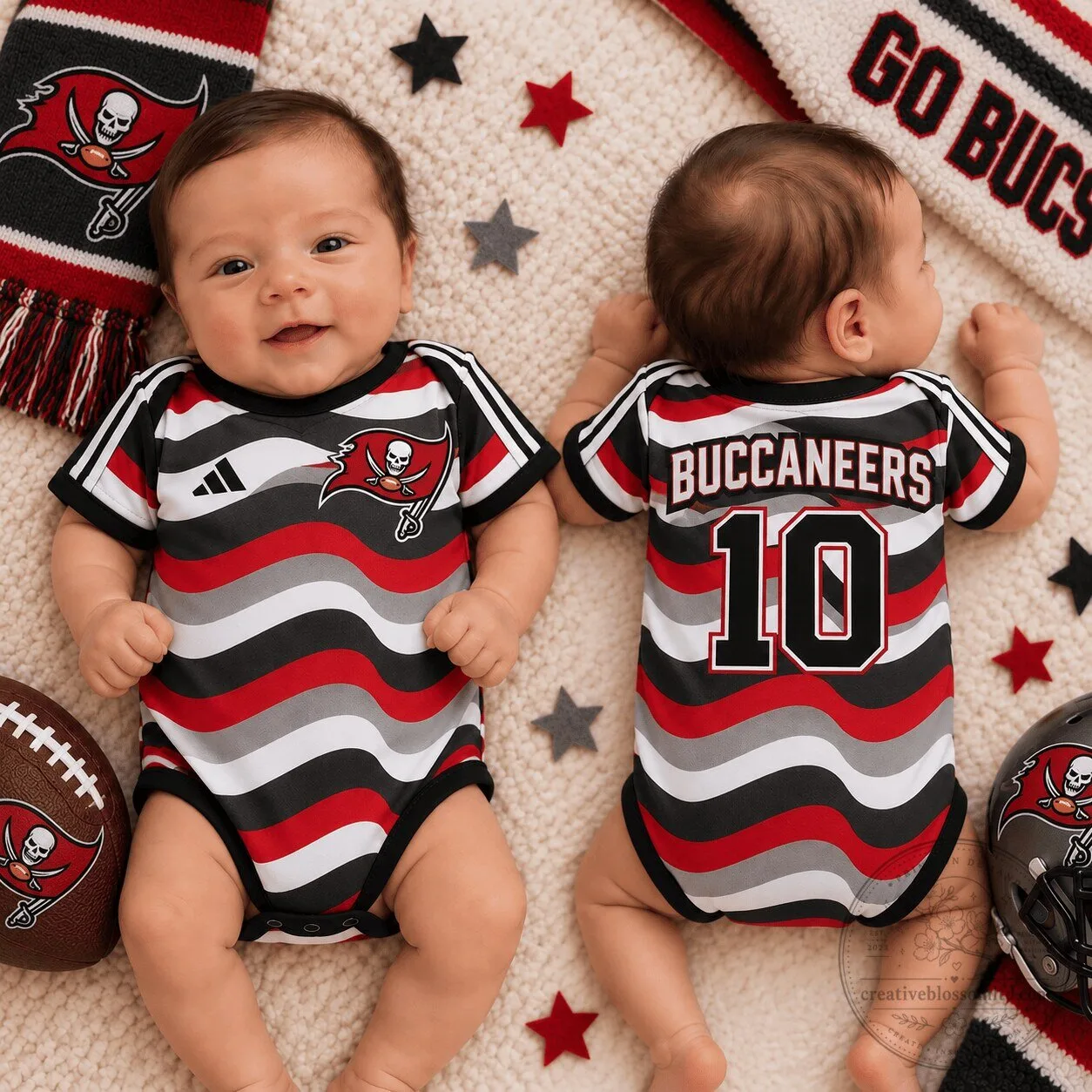 Tampa Bay Buccaneers Game Day Legend Infant Bodysuit Romper