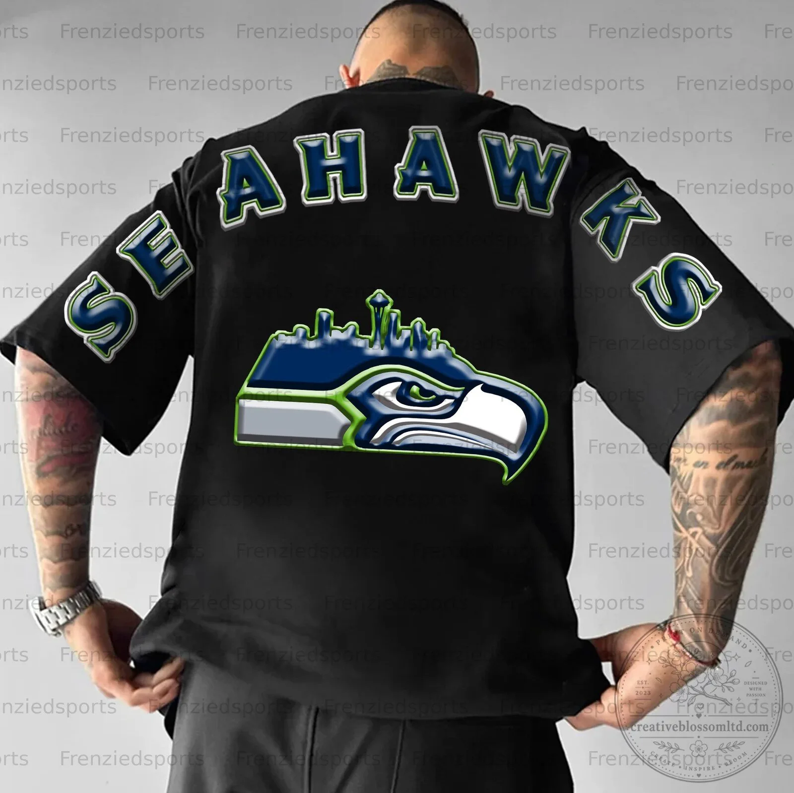 Seattle Seahawks Football Team Logo Fan T-Shirt 2 Seattle Seahawks Football Team Logo Fan T-Shirt
