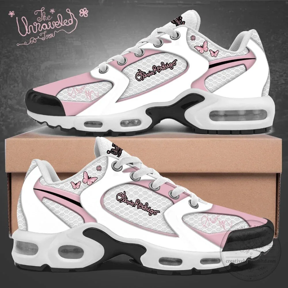 Olivia Rodrigo The Unraveled Tour Pink and White Sneakers 2 Olivia Rodrigo The Unraveled Tour Pink and White Sneakers