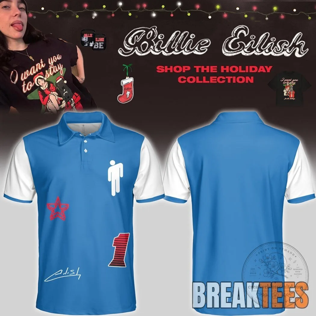 Billie Eilish Hit Me Hard and Soft The Tour 2026 Polo Shirt