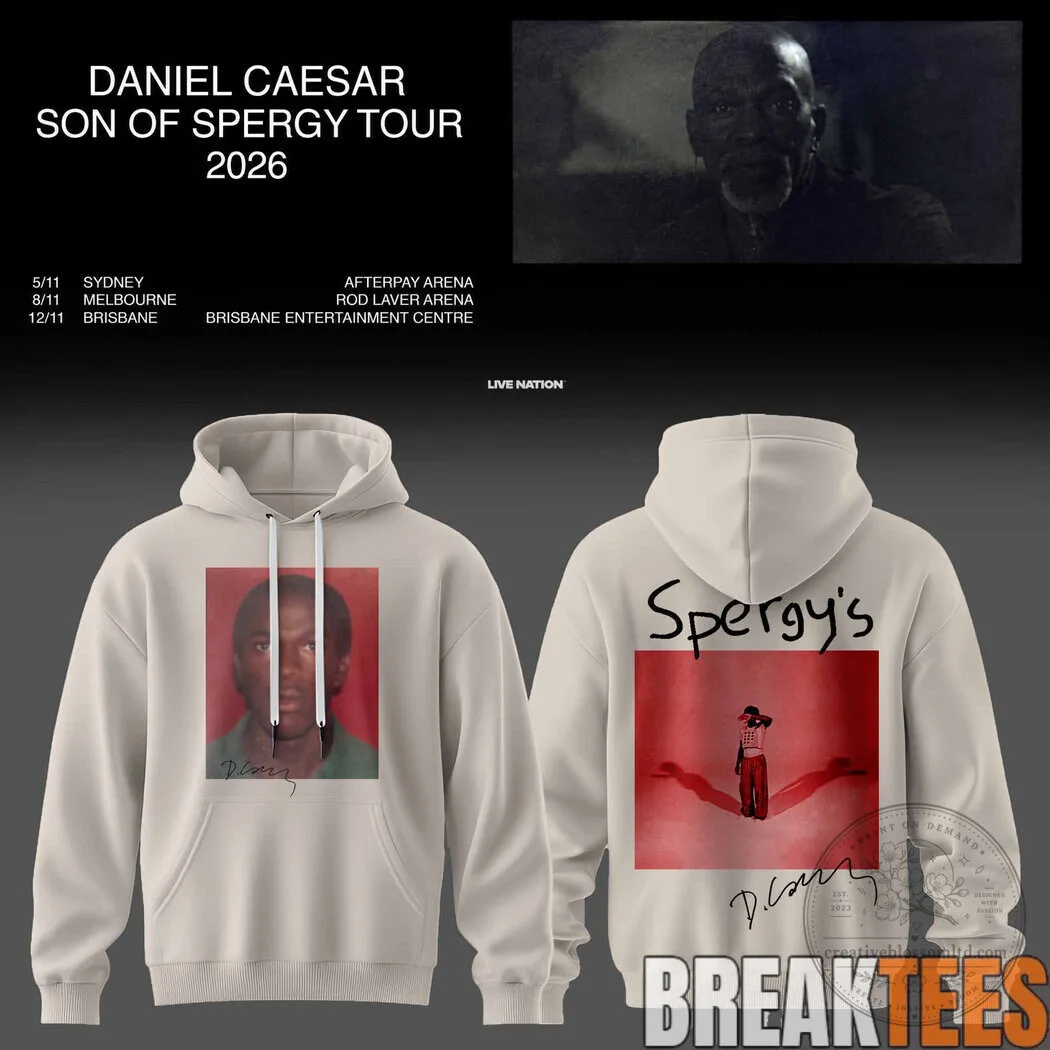 Daniel Caesar Son of Spergy Tour 2026 Concert Music Album Cover Hoodie