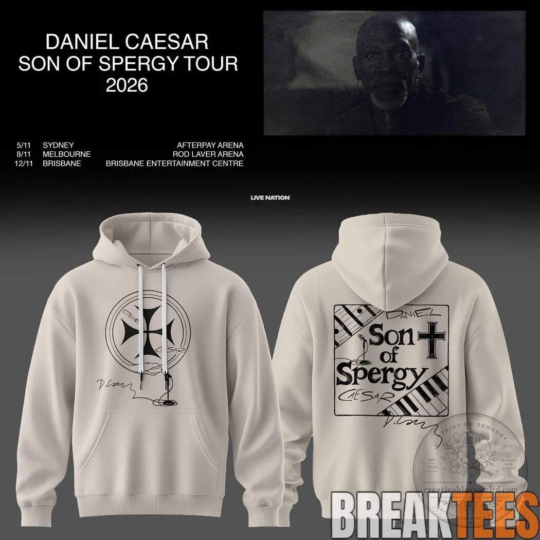Daniel Caesar Son of Spergy Tour 2026 Concert Music Album Cover Hoodie 13 Daniel Caesar Son of Spergy Tour 2026 Concert Music Album Cover Hoodie