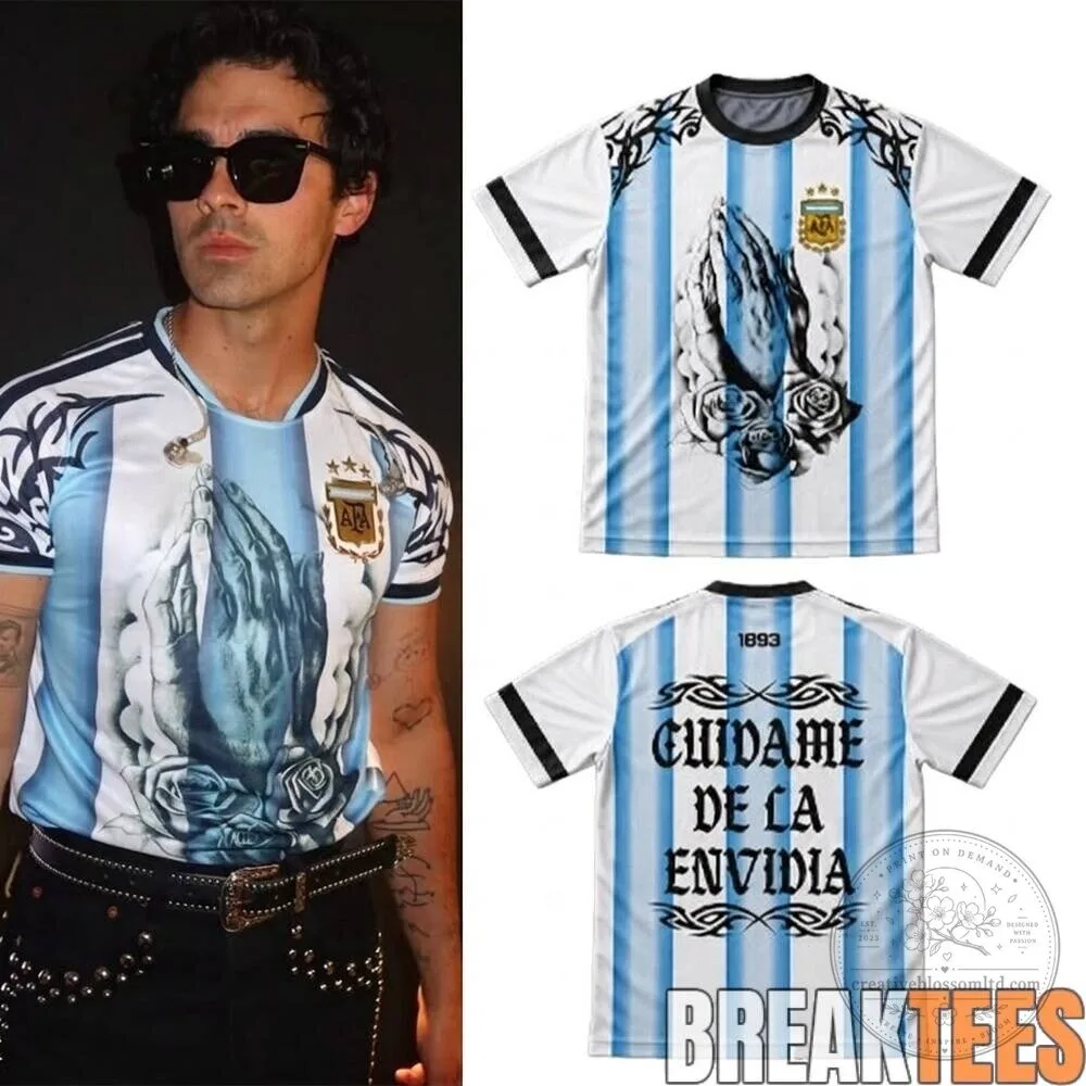 Argentina National Football Team Cuidame De La Envidia Praying Hands Jersey