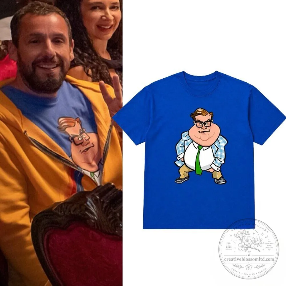 Adam Sandler Wearing Chris Farley Matt Foley Saturday Night Live T-Shirt