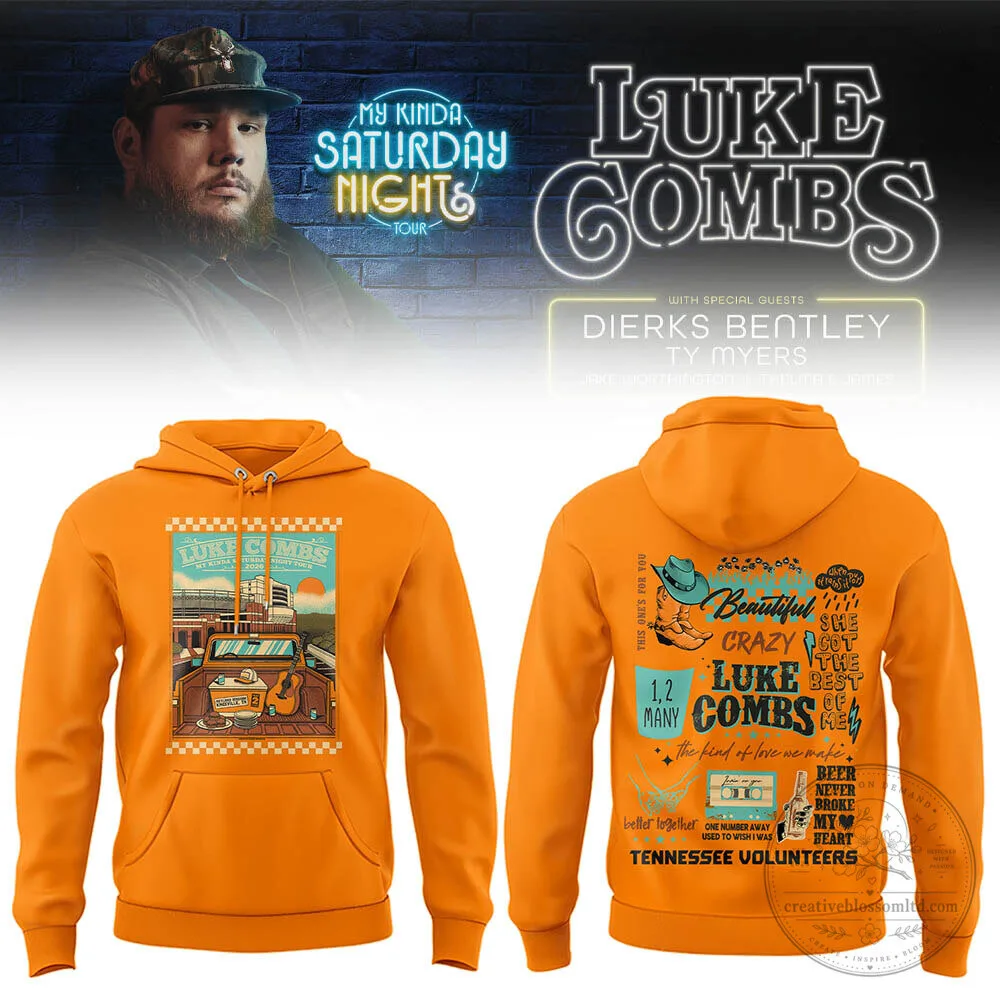 Hoodie for My Kinda Saturday Night Tour at Neyland Stadium by Luke Combs