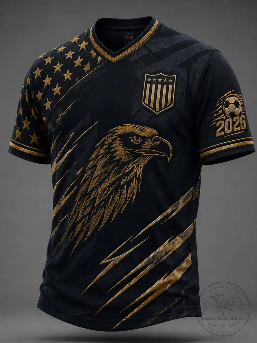 USA Soccer 2026 Golden Eagle Black Football Jersey
