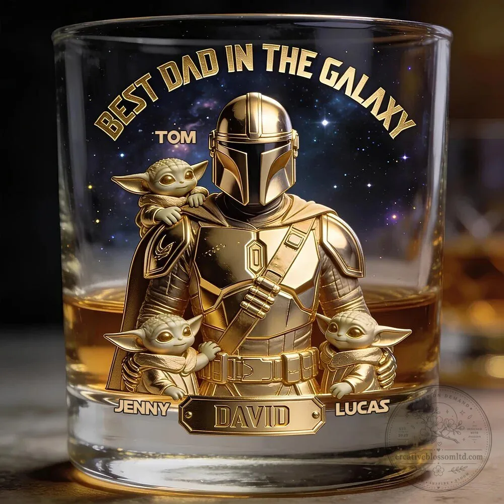 Star Wars Mandalorian Best Dad In The Galaxy Whiskey Glass 10 Star Wars Mandalorian Best Dad In The Galaxy Whiskey Glass