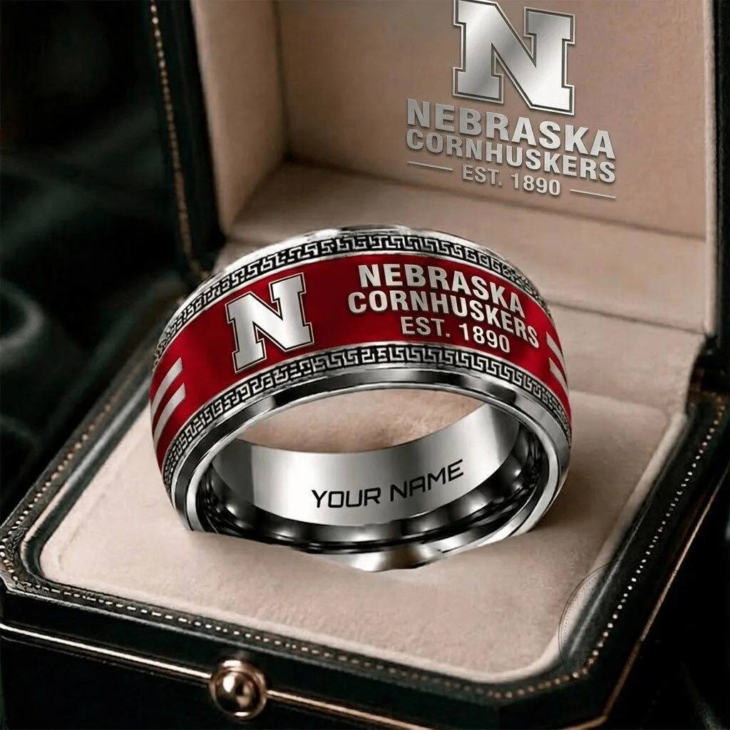 Nebraska Cornhuskers Personalized Engraved College Football Team Ring