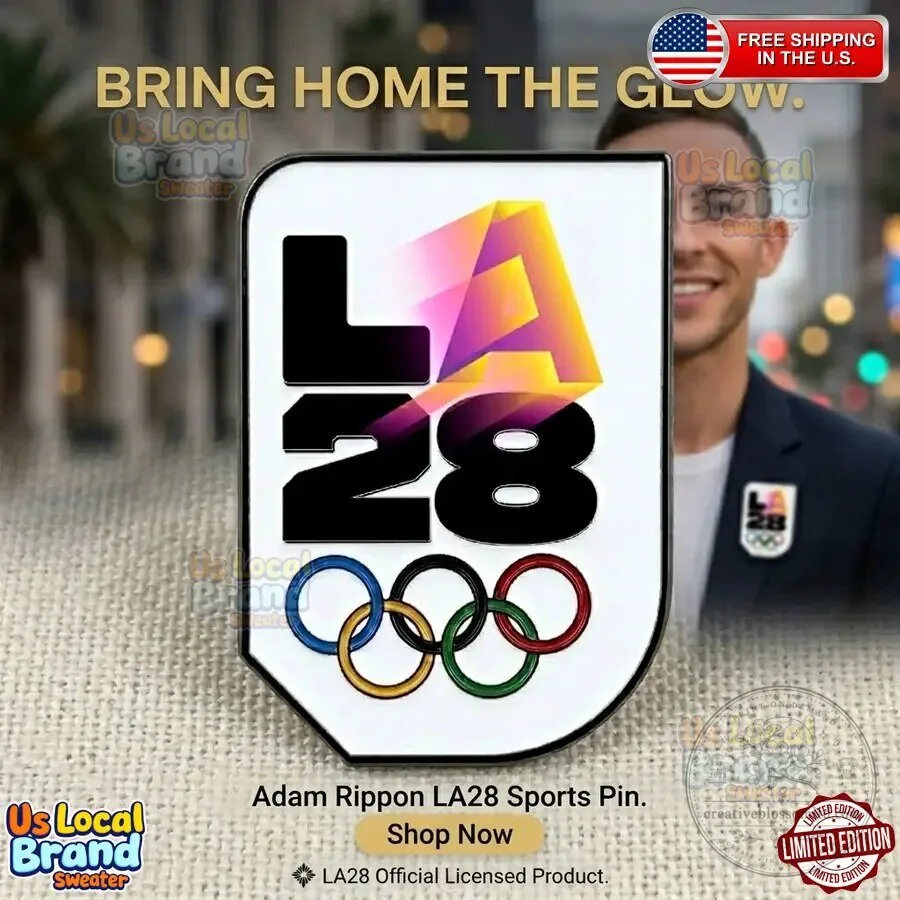 Adam Rippon LA28 Olympics Los Angeles 2028 Summer Games Enamel Pin