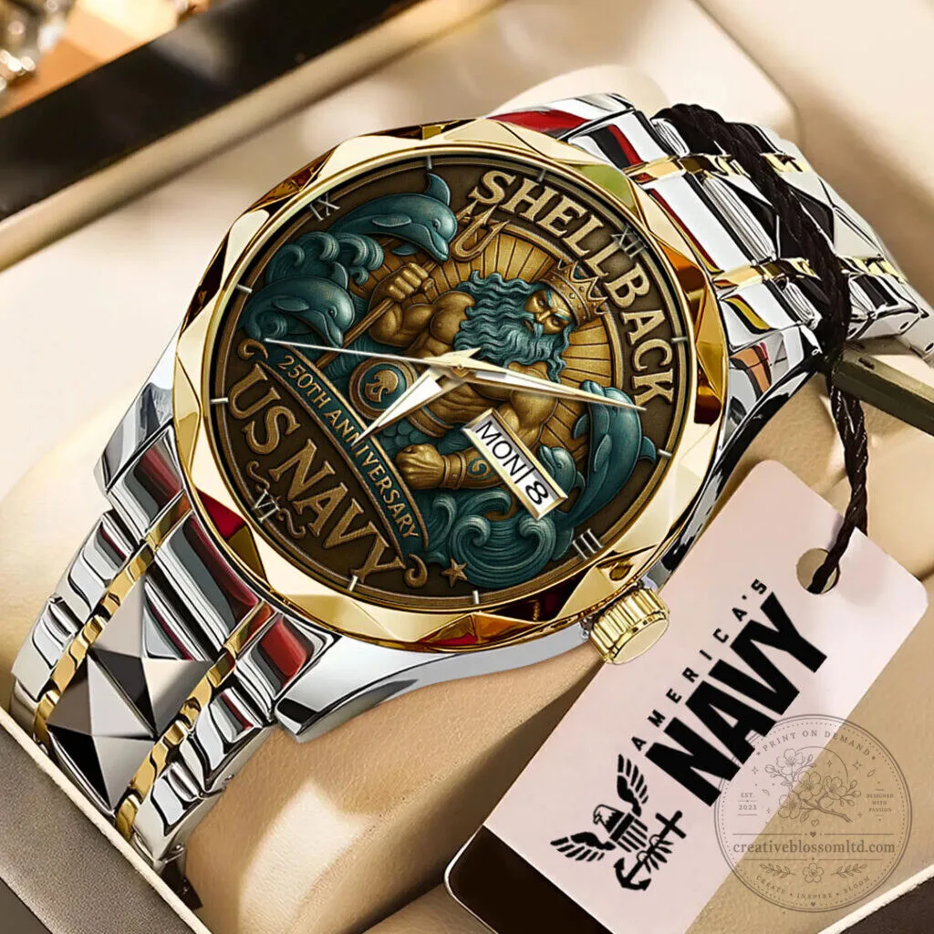 United States Navy 250th Anniversary Shellback Luxury Quartz Watch