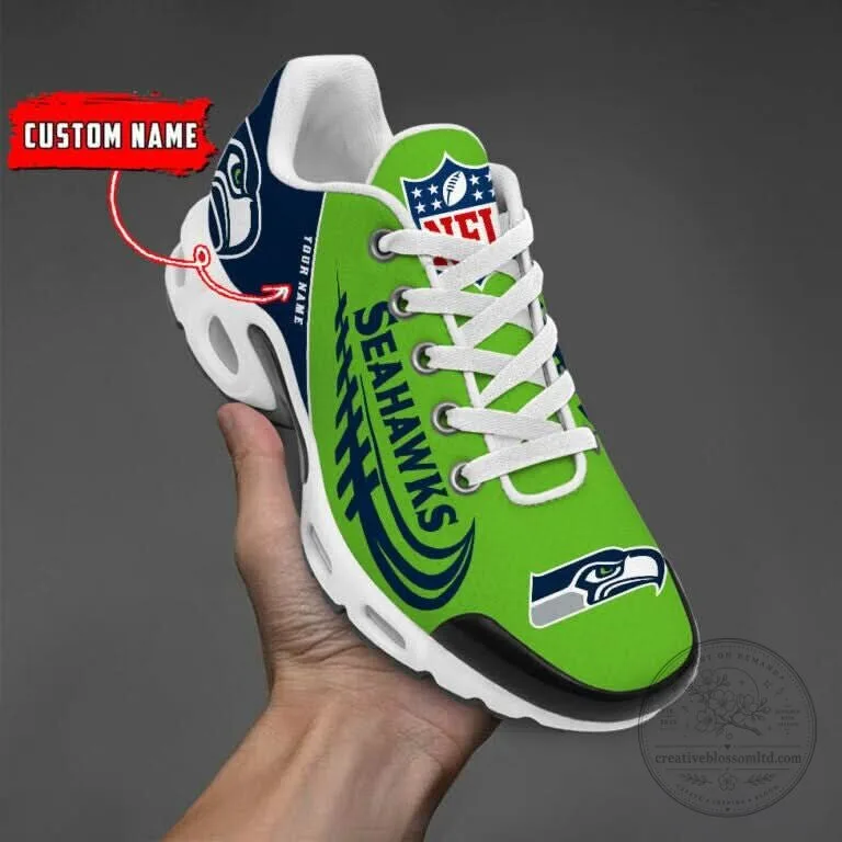 Seattle Seahawks Custom Name Personalized Running Sneakers Shoes