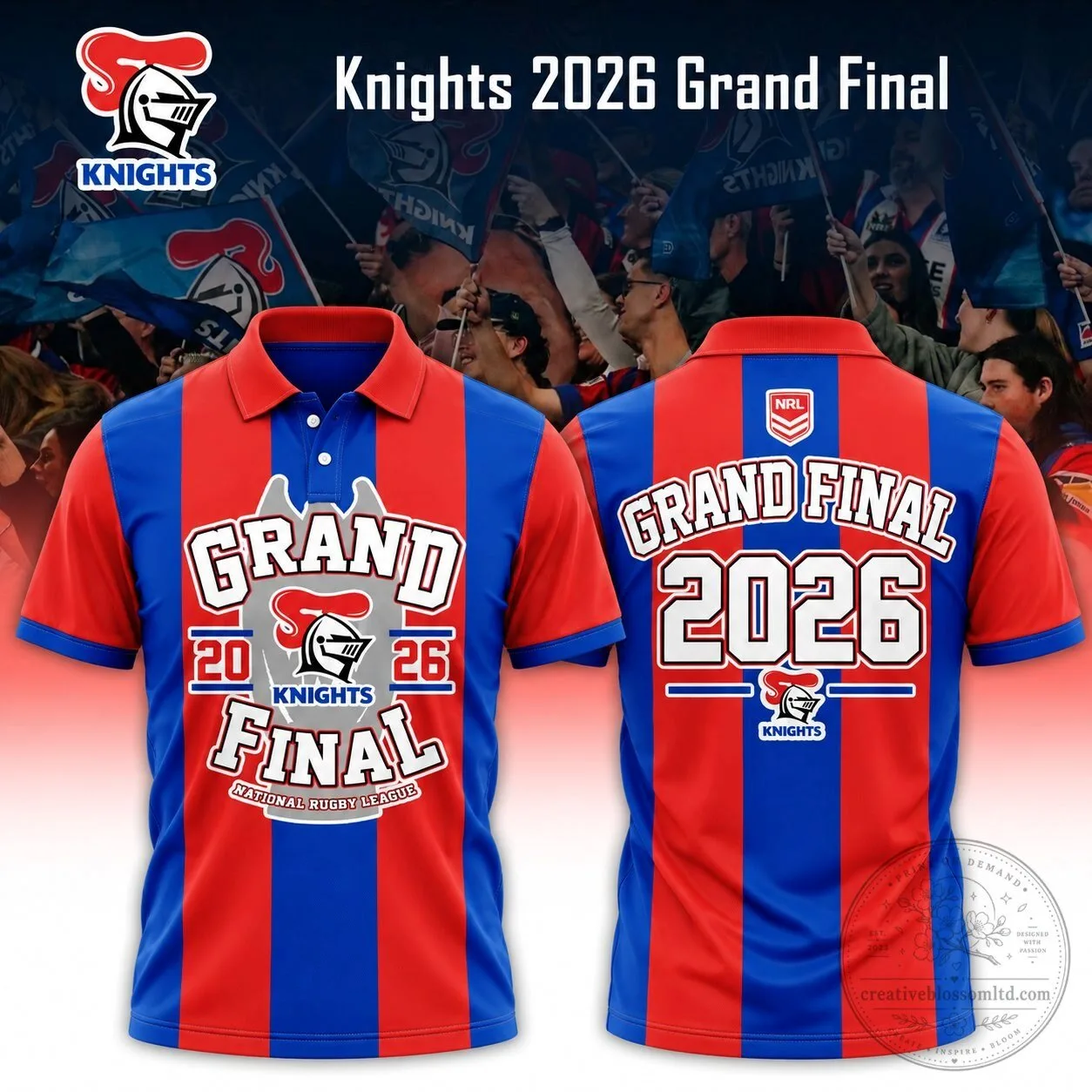 2026 Grand Final Polo Shirt of Newcastle Knights in National Rugby League 5 2026 Grand Final Polo Shirt of Newcastle Knights in National Rugby League