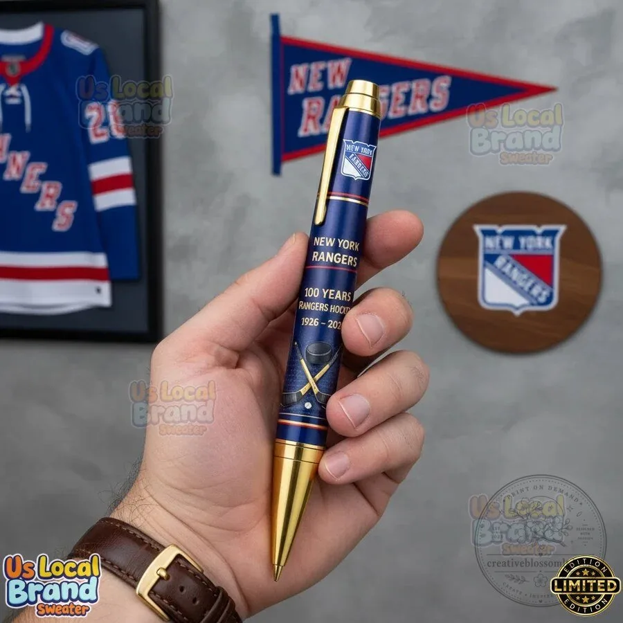 New York Rangers 100th Anniversary 1926-2026 Commemorative Pen