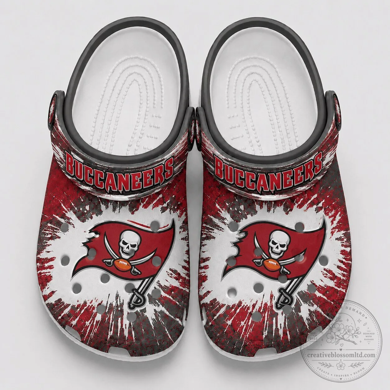 Tampa Bay Buccaneers Football Team Splash Burst Fan Crocs Shoes 5 Tampa Bay Buccaneers Football Team Splash Burst Fan Crocs Shoes