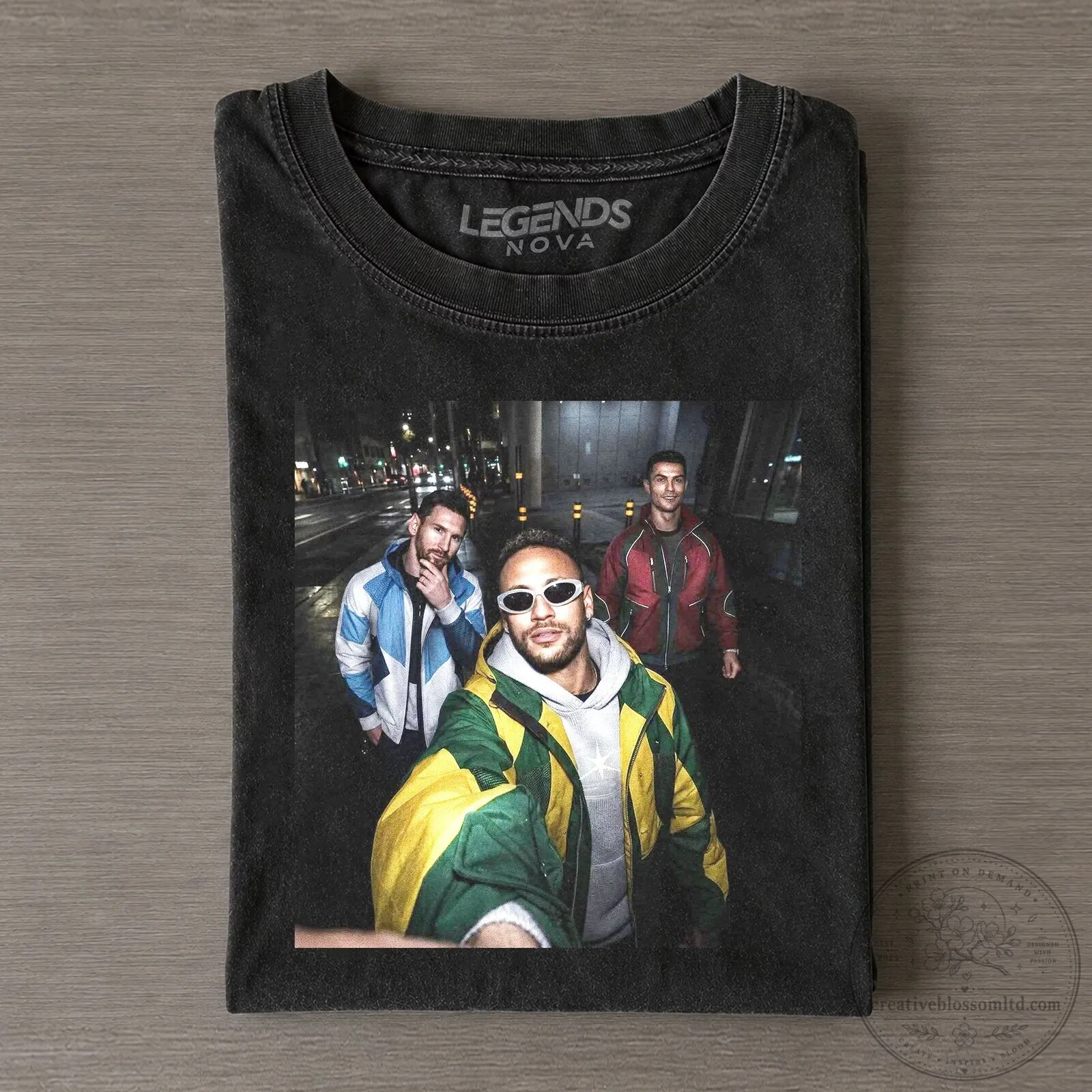 Ronaldo Messi Neymar The Last Dance 2026 Legends Nova T-Shirt