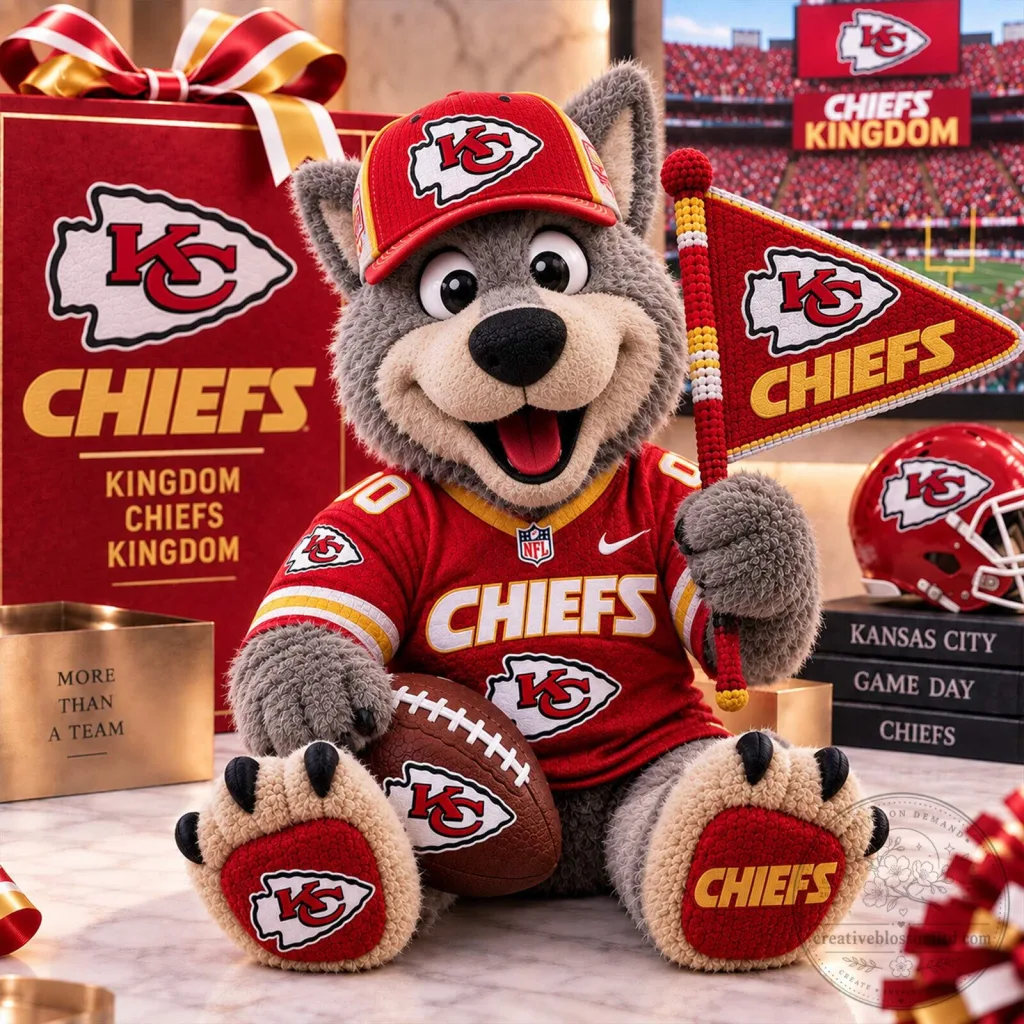 Kansas City Chiefs Mascot Wolf Plush Stuffed Animal Toy Kansas City Chiefs Mascot Wolf Plush Stuffed Animal Toy