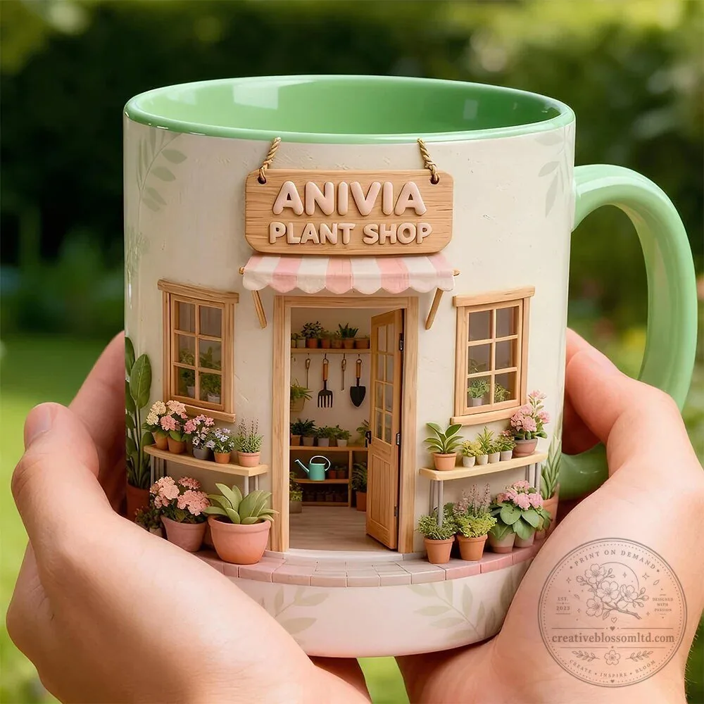 Anivia Plant Shop Garden Lover Ceramic Coffee Mug