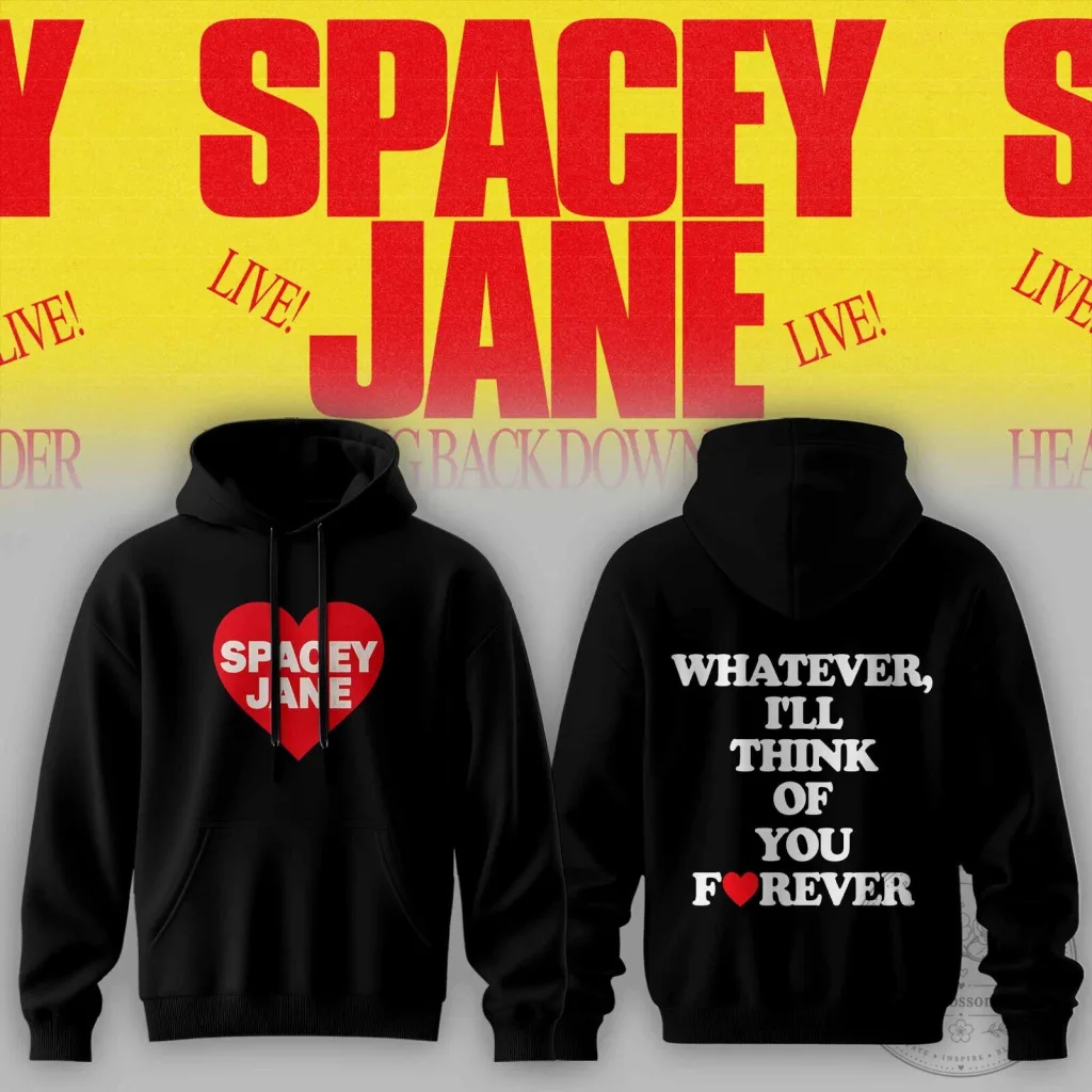 Spacey Jane Heading Back Down Under Tour Black Concert Hoodie Spacey Jane Heading Back Down Under Tour Black Concert Hoodie