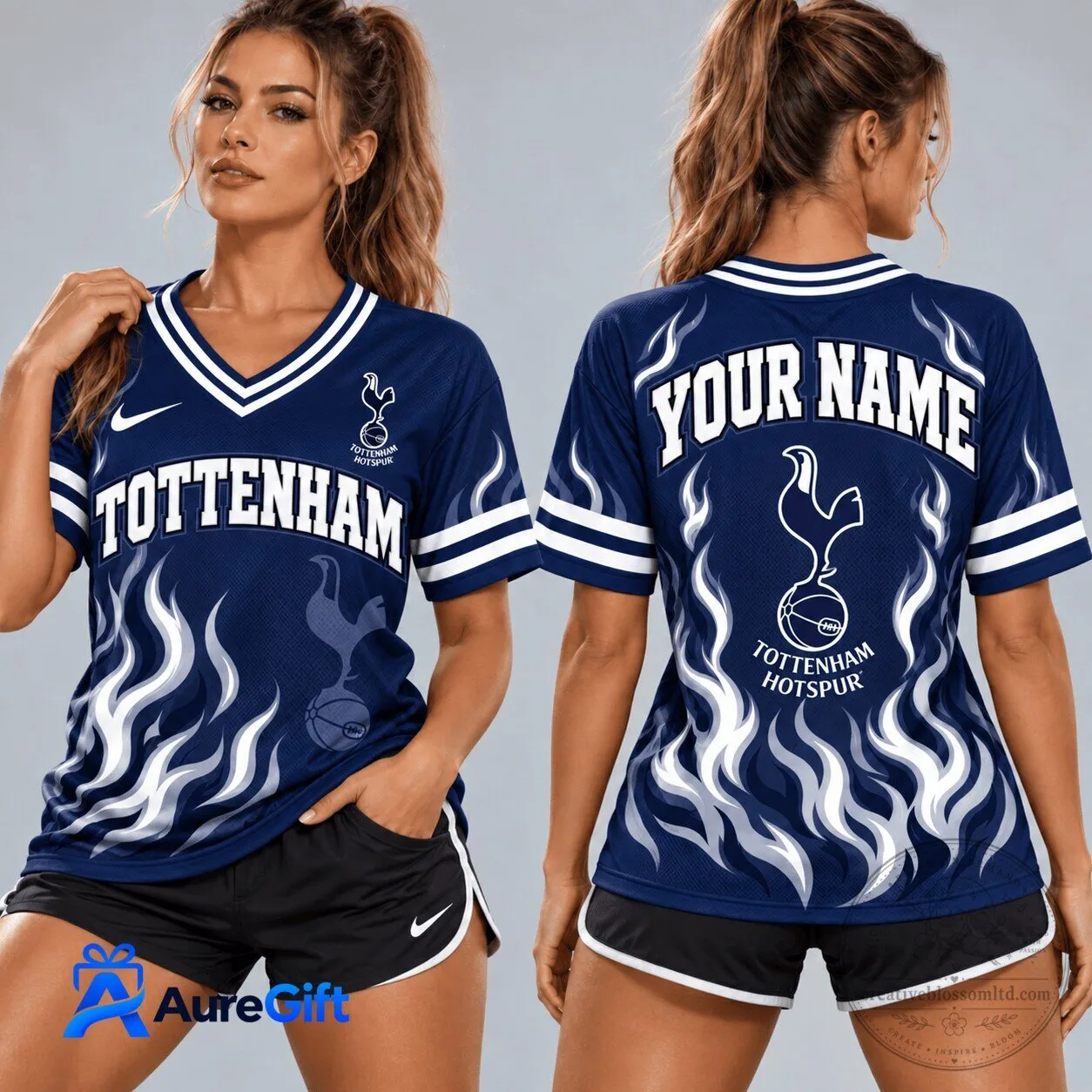Tottenham Hotspur English Premier League Personalized V-Neck Football Jersey