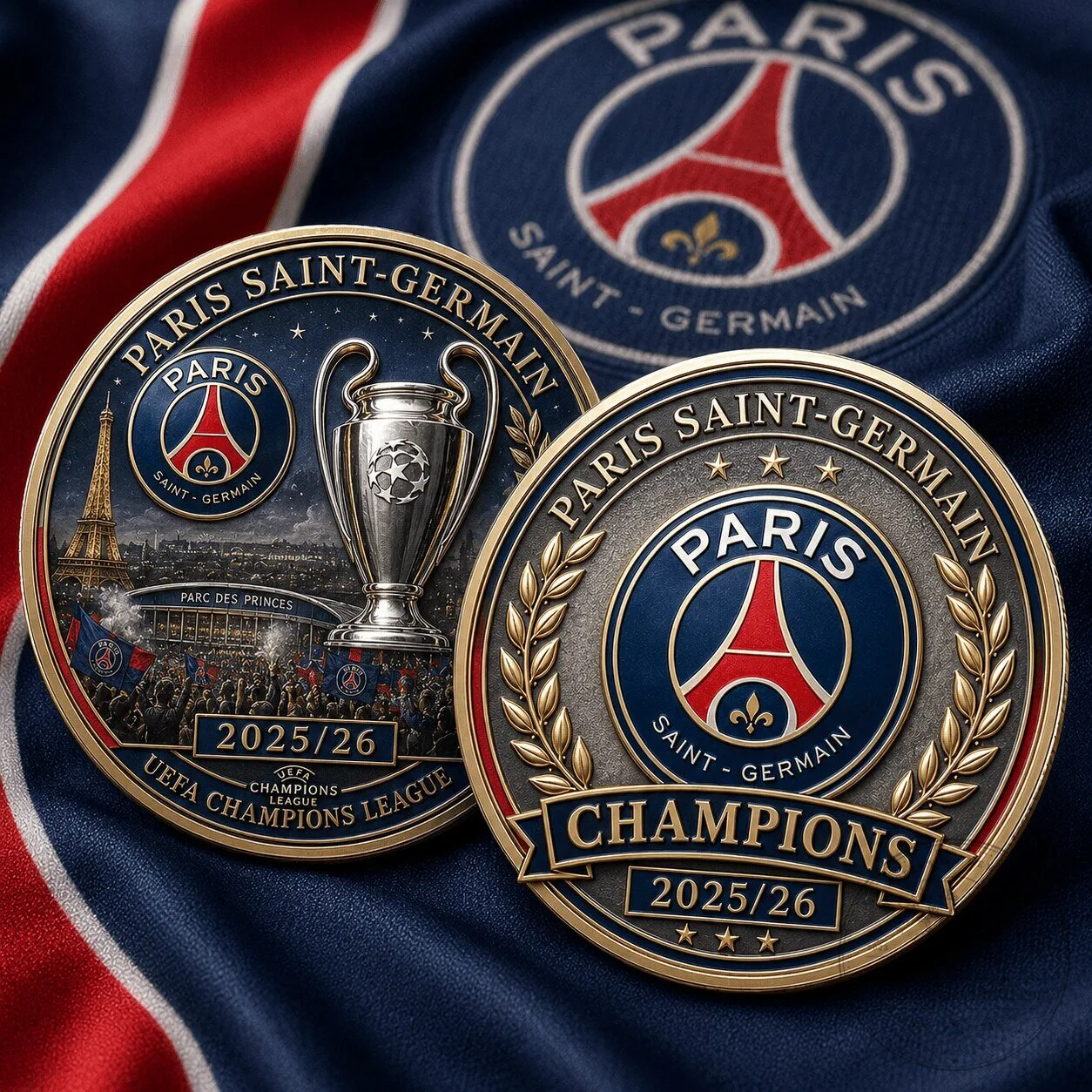 Commemorative Coin for Paris Saint-Germain in UEFA Champions League 2025-2026