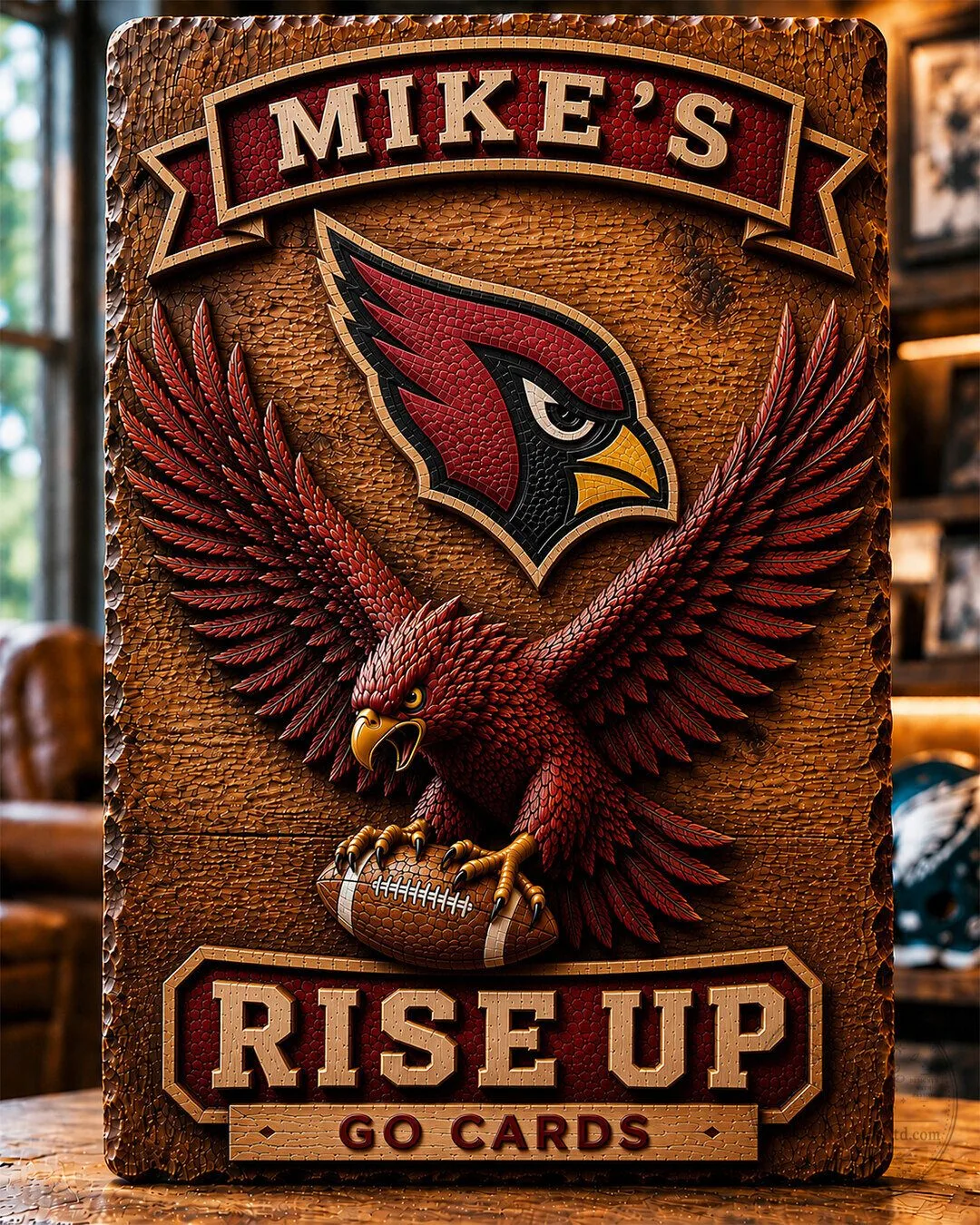 Philadelphia Eagles Mike's Go Birds Fly Eagles Fly Football Wall Art Sign 67 Philadelphia Eagles Mike