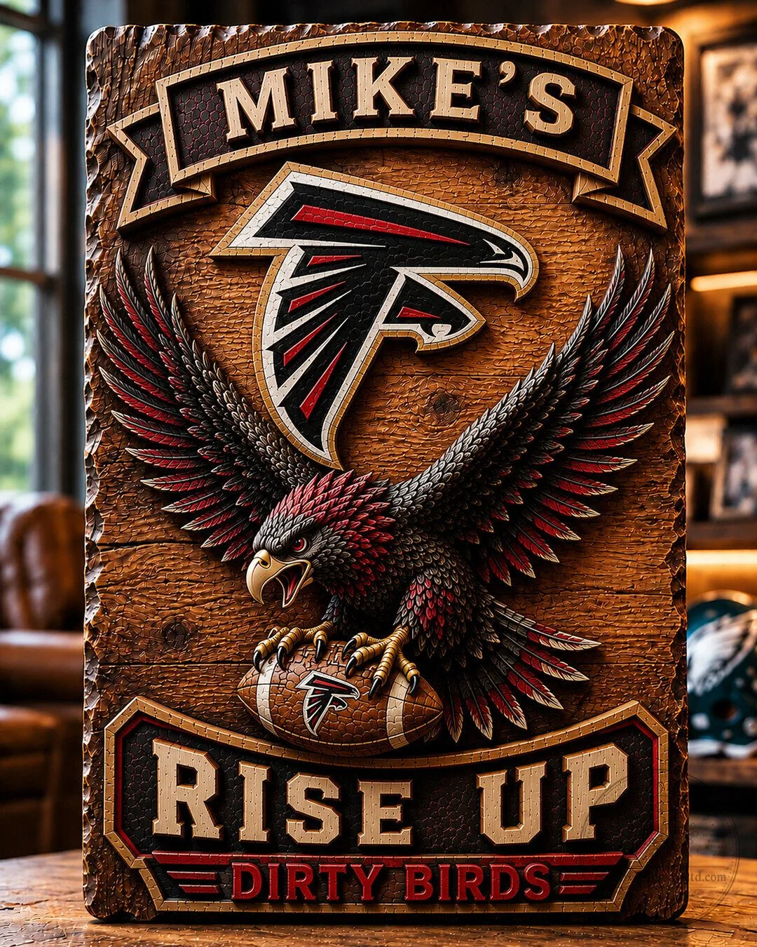 Philadelphia Eagles Mike's Go Birds Fly Eagles Fly Football Wall Art Sign 69 Philadelphia Eagles Mike