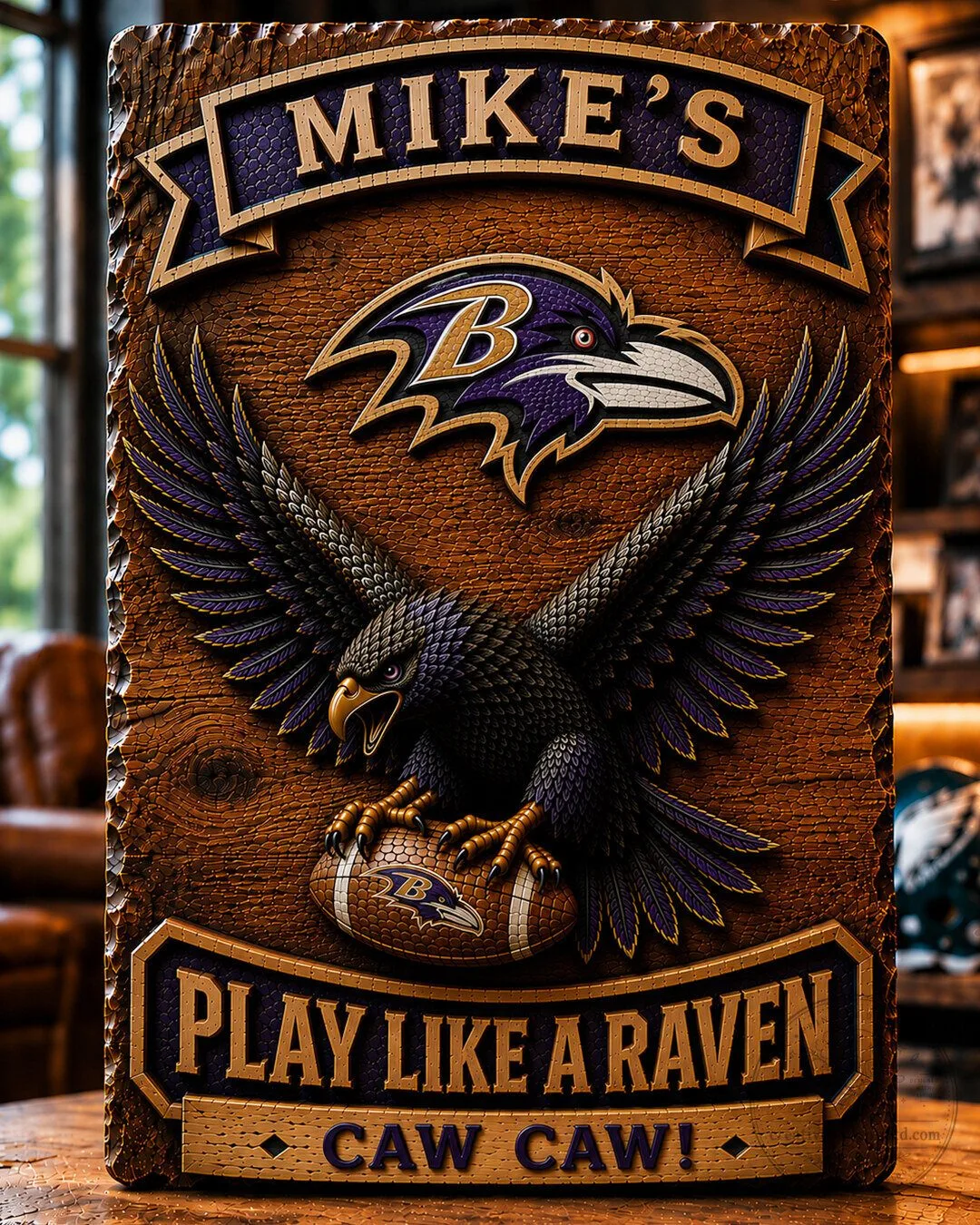Philadelphia Eagles Mike's Go Birds Fly Eagles Fly Football Wall Art Sign 71 Philadelphia Eagles Mike