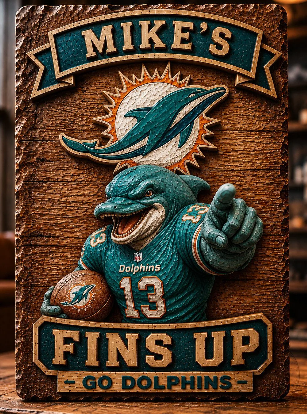 Philadelphia Eagles Mike's Go Birds Fly Eagles Fly Football Wall Art Sign 105 Philadelphia Eagles Mike