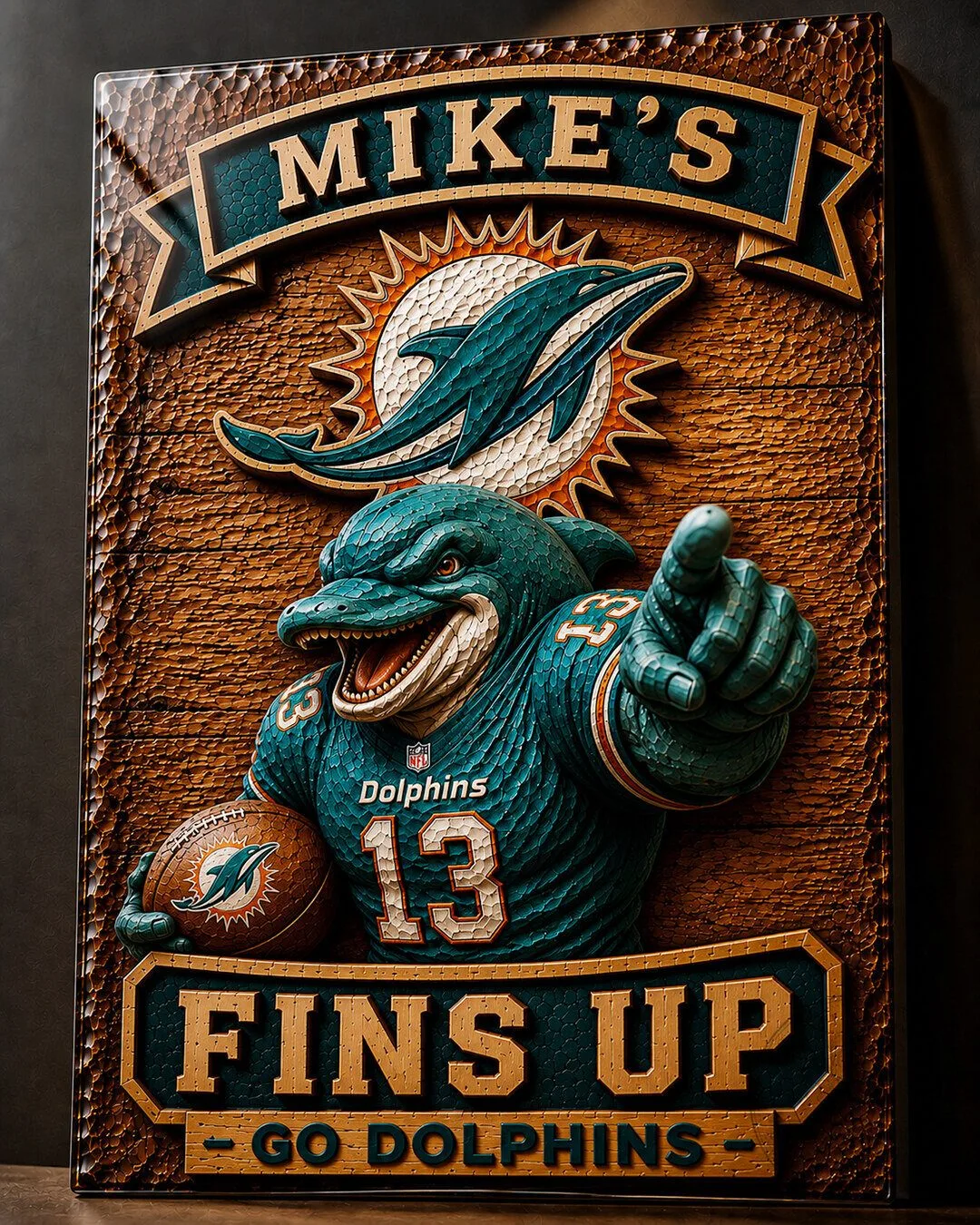 Philadelphia Eagles Mike's Go Birds Fly Eagles Fly Football Wall Art Sign 106 Philadelphia Eagles Mike