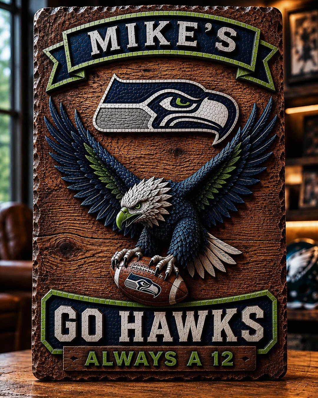 Philadelphia Eagles Mike's Go Birds Fly Eagles Fly Football Wall Art Sign 122 Philadelphia Eagles Mike