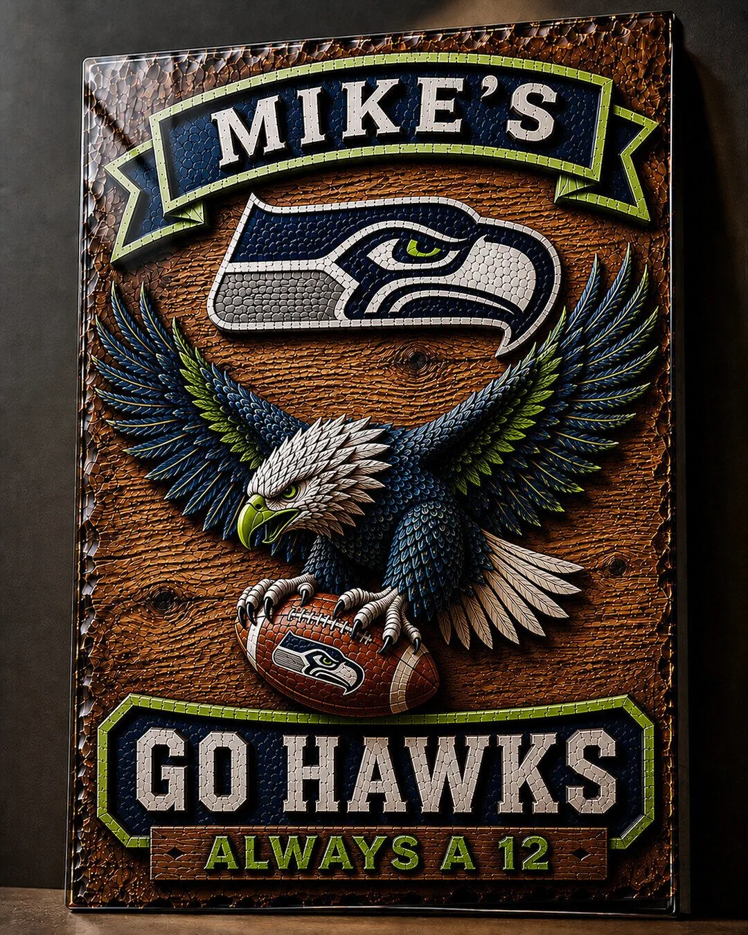 Philadelphia Eagles Mike's Go Birds Fly Eagles Fly Football Wall Art Sign 123 Philadelphia Eagles Mike